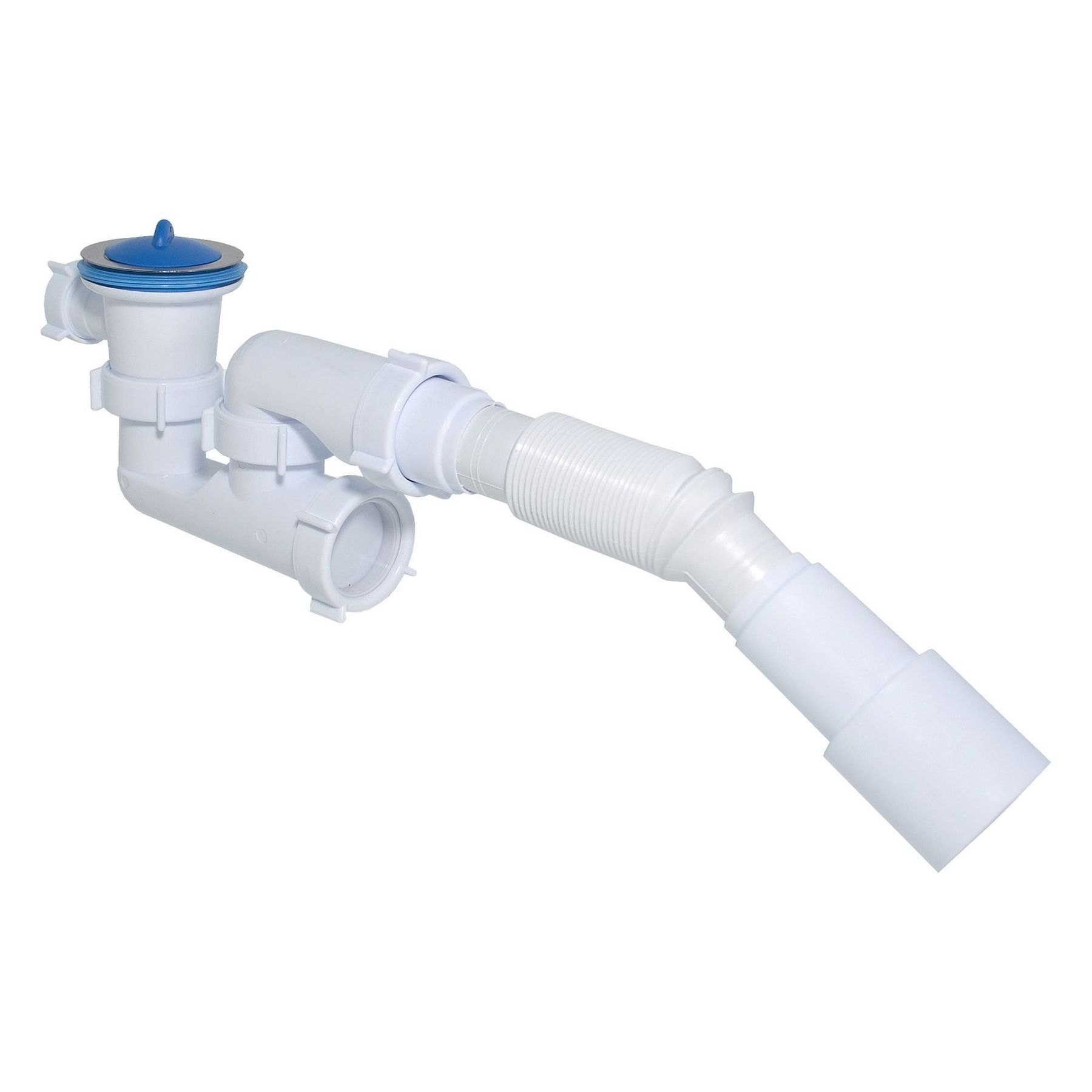 Сифон Waterstal А-82589 для душ. піддону  регульов. 1 1/2″ 40/50 з гнучк. трубою - Image 1