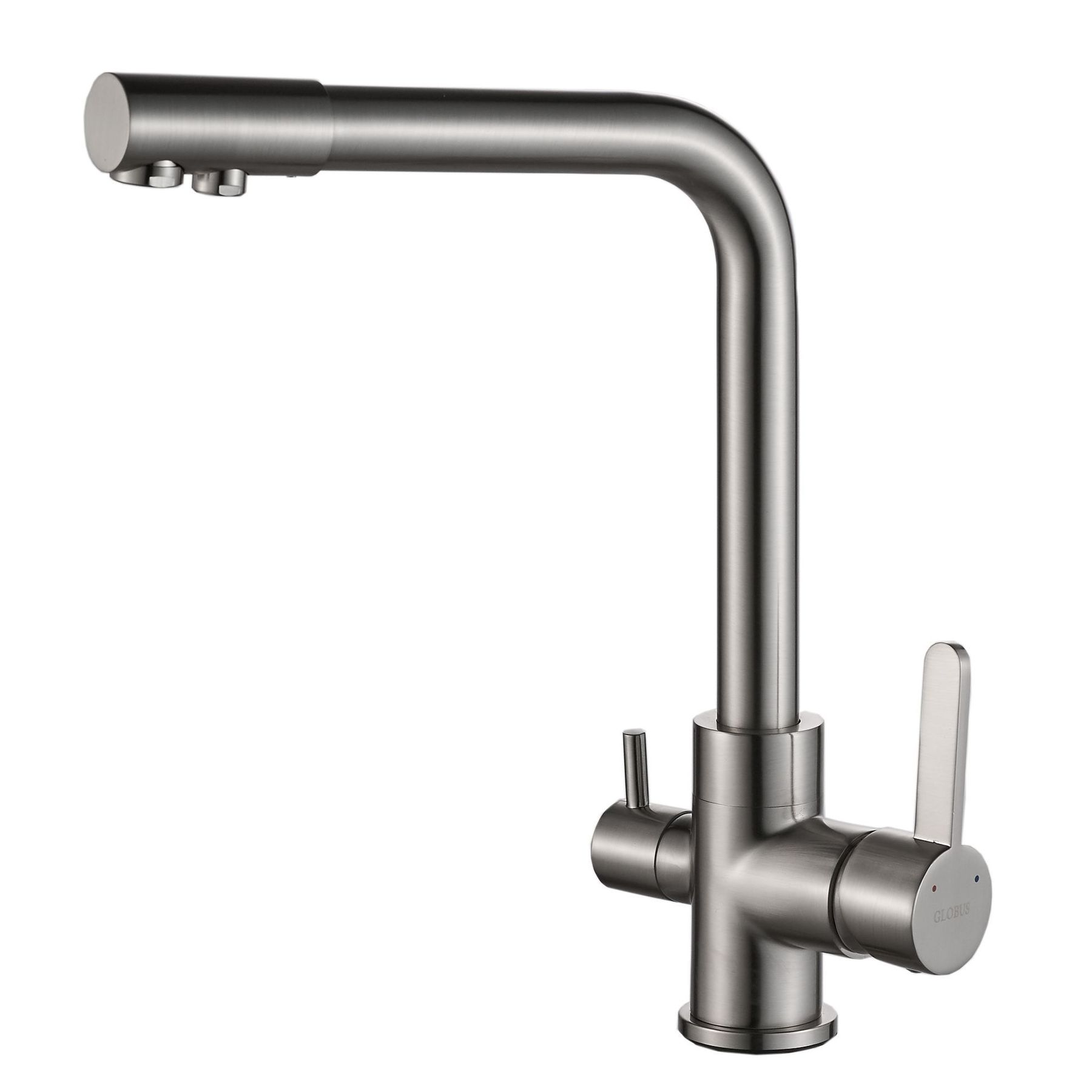 Змішувач для кухні під осмос Globus Lux LAZER GLLR-0444-8-STSTEEL - Image 1