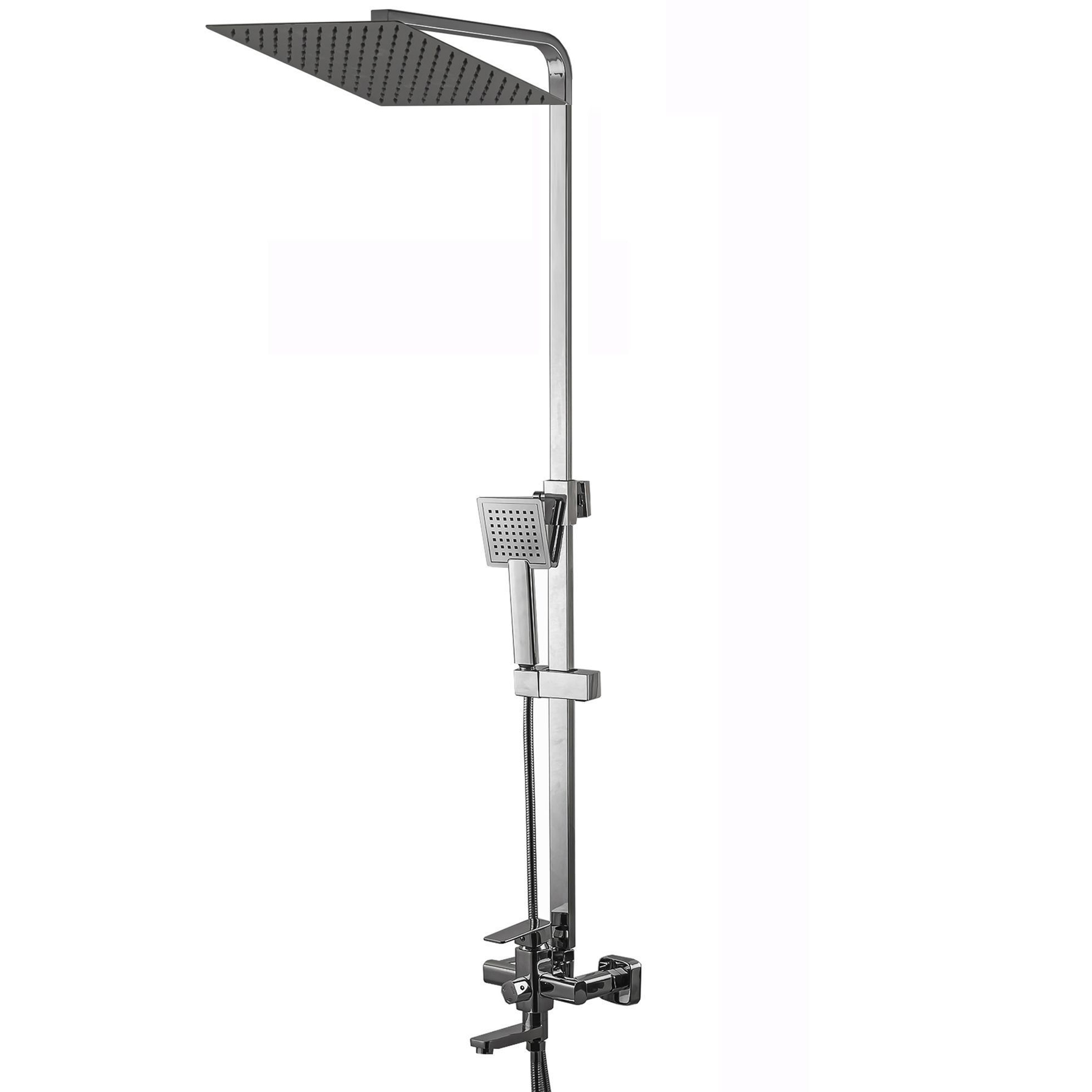 Душова система Globus Lux VAN-DS0026 Milano Лійка.Тропік30*30см нерж з виливом латунь-Штанга H=135см - Image 1