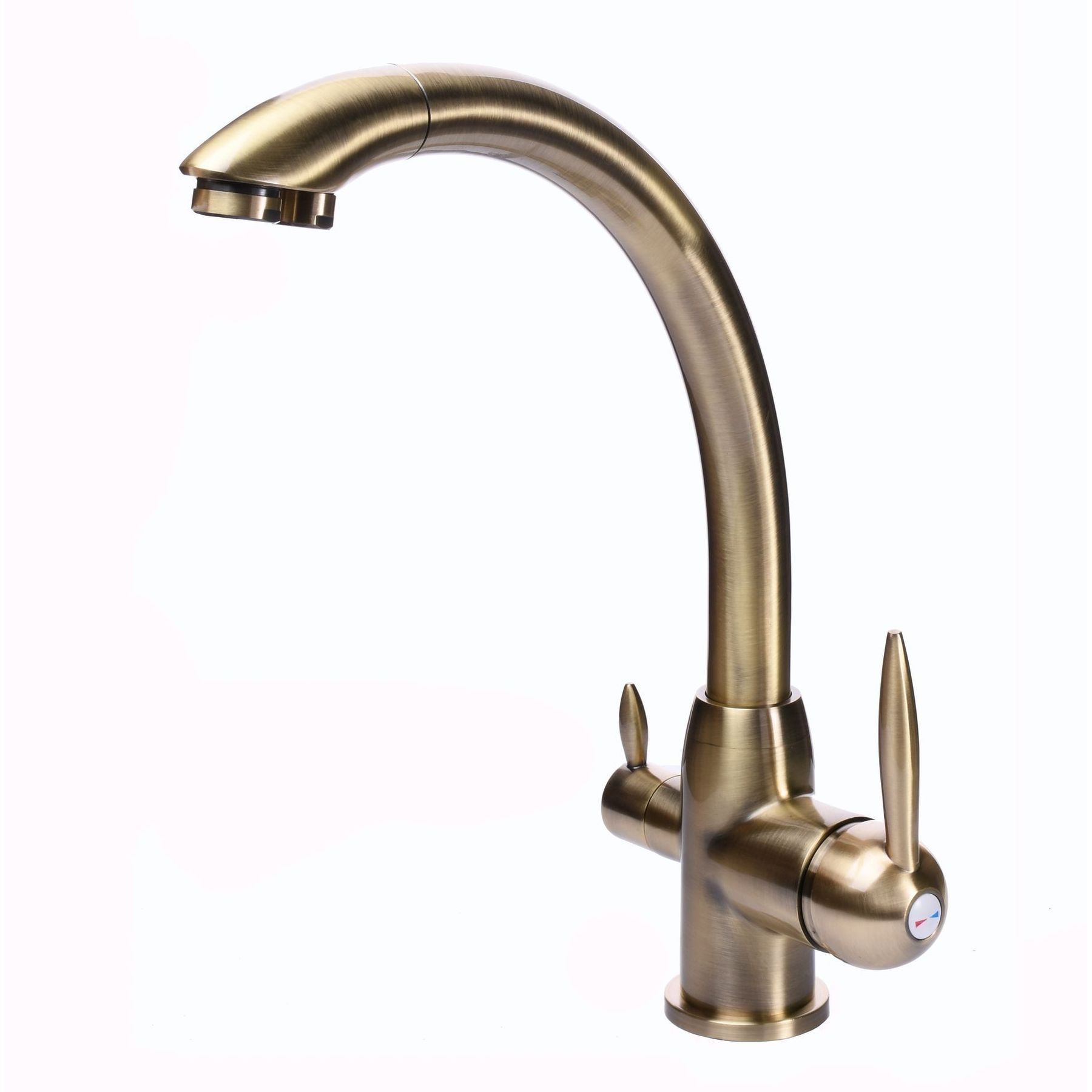 Змішувач для кухні під осмос Globus Lux LAZER GLLR-0777-9-BRONZE - Image 1