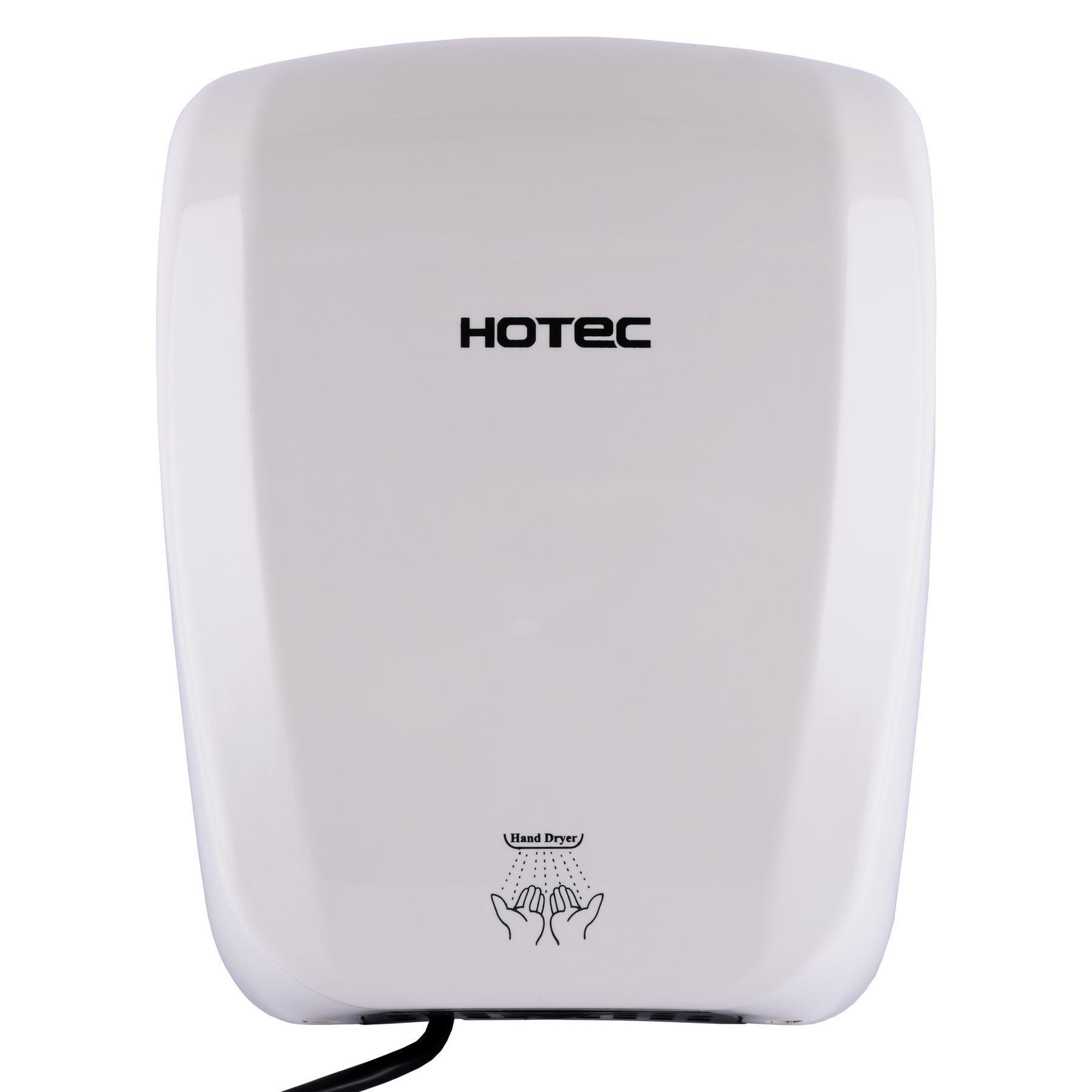 Сушарка для рук HOTEC 11.231 ABS White сенсорна, корпус пластик білий (220В ,1800Вт) - Image 1