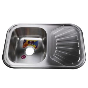 Мийка кухонна врiзна прямокутна з полицею 750х490х180 Matt MR 7549 M Mira