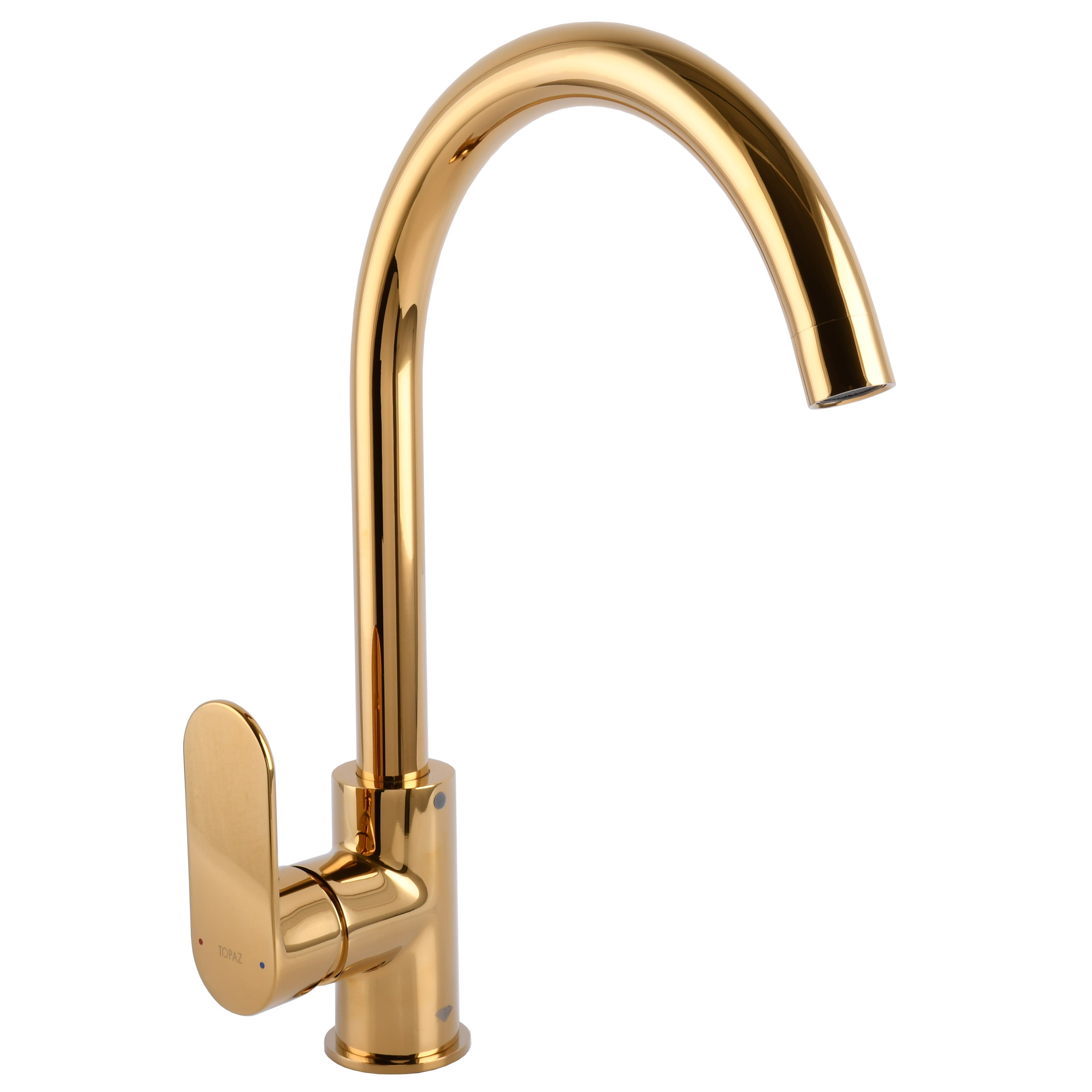Змішувач для кухні TOPAZ BARTS TB 07403-H36-AU боковий S- D35 шланги 45см золото PVD - Image 1