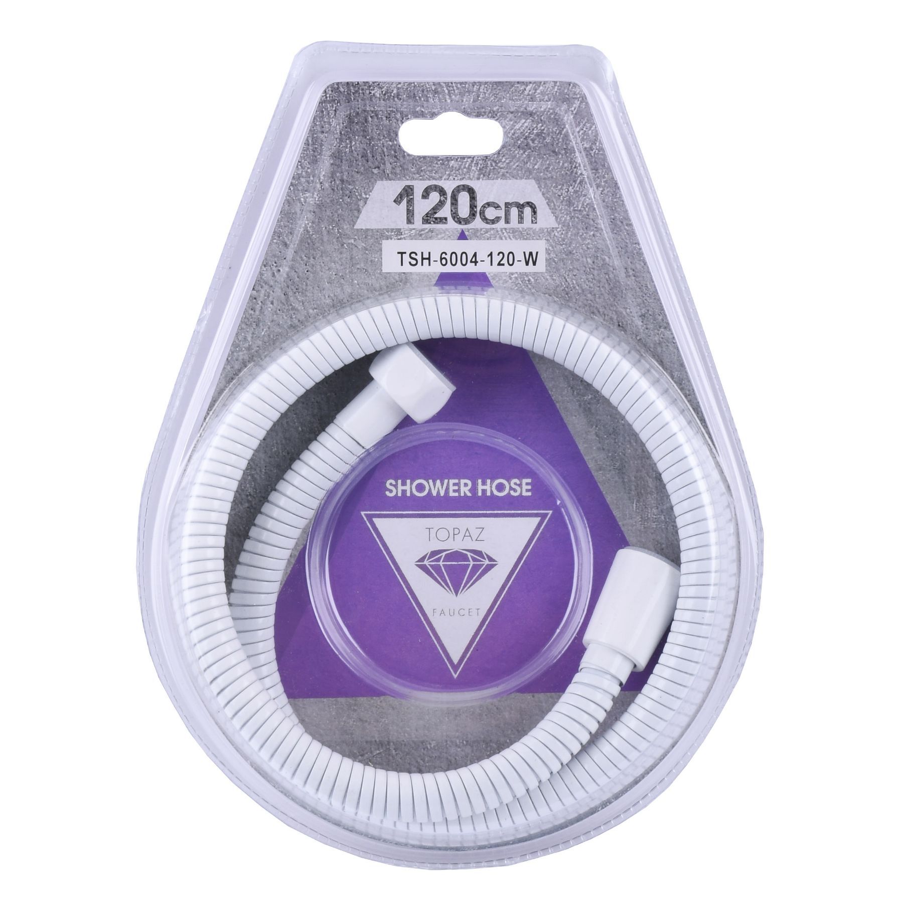 Шланг душовий TOPAZ TSH-6004-120-W 120см - Image 1