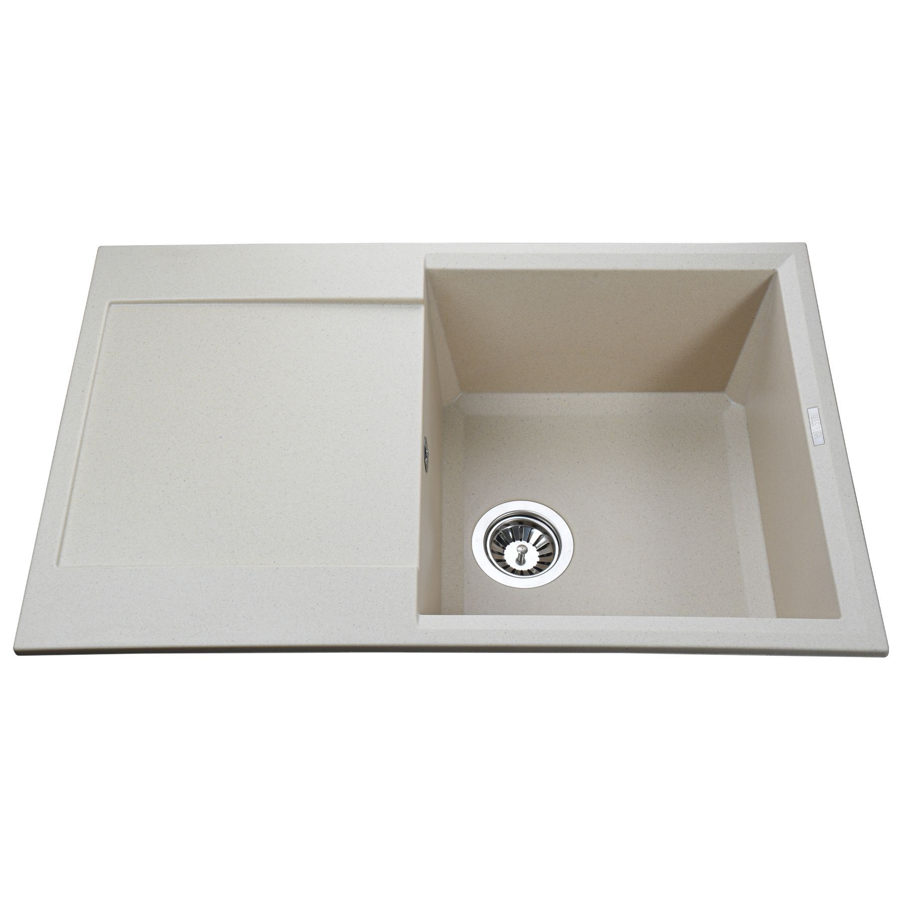 Гранітна мийка Globus Lux KOMO слонова кiстка 790х500 - Image 1