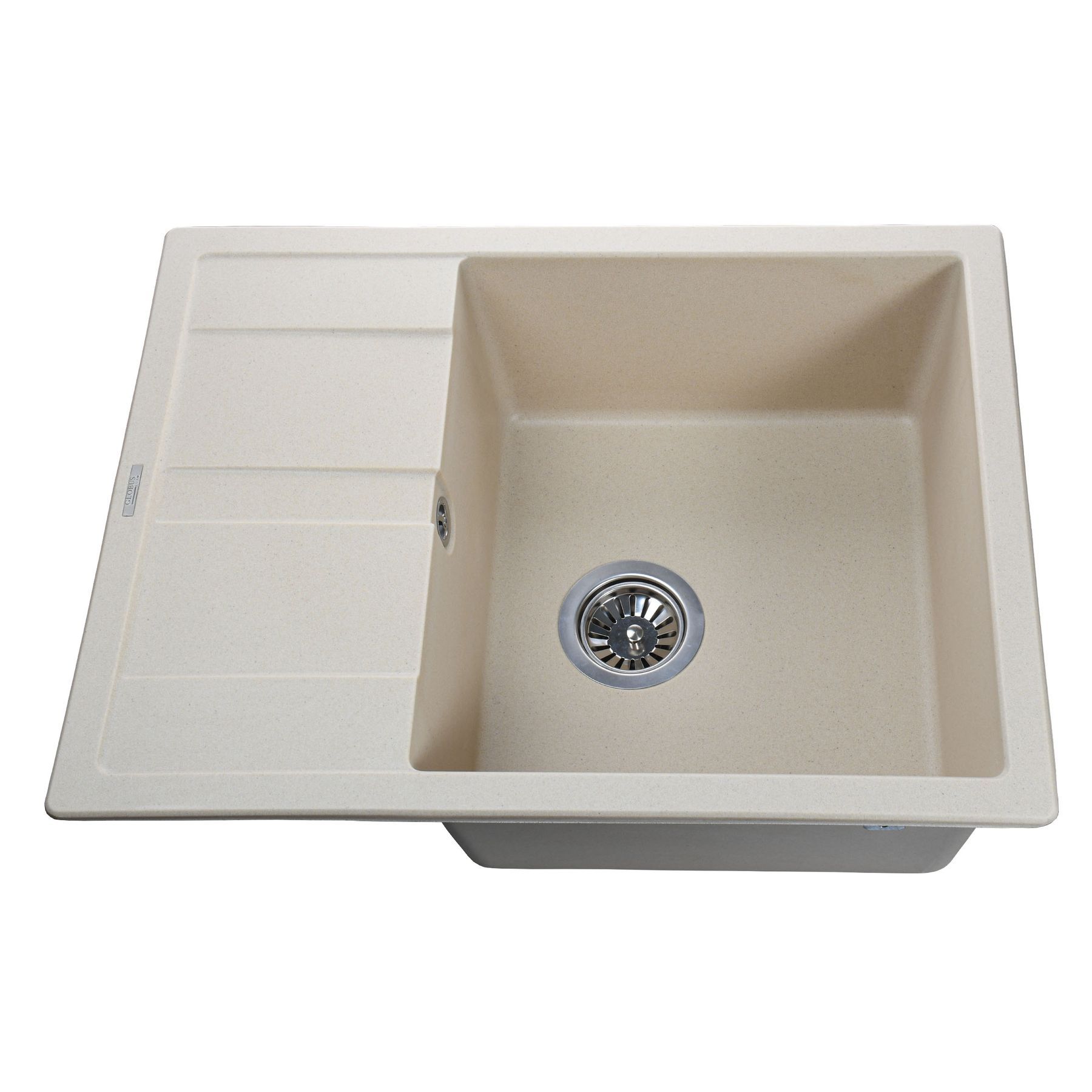 Гранітна мийка Globus Lux ONE слонова кiстка 650х500 - Image 1