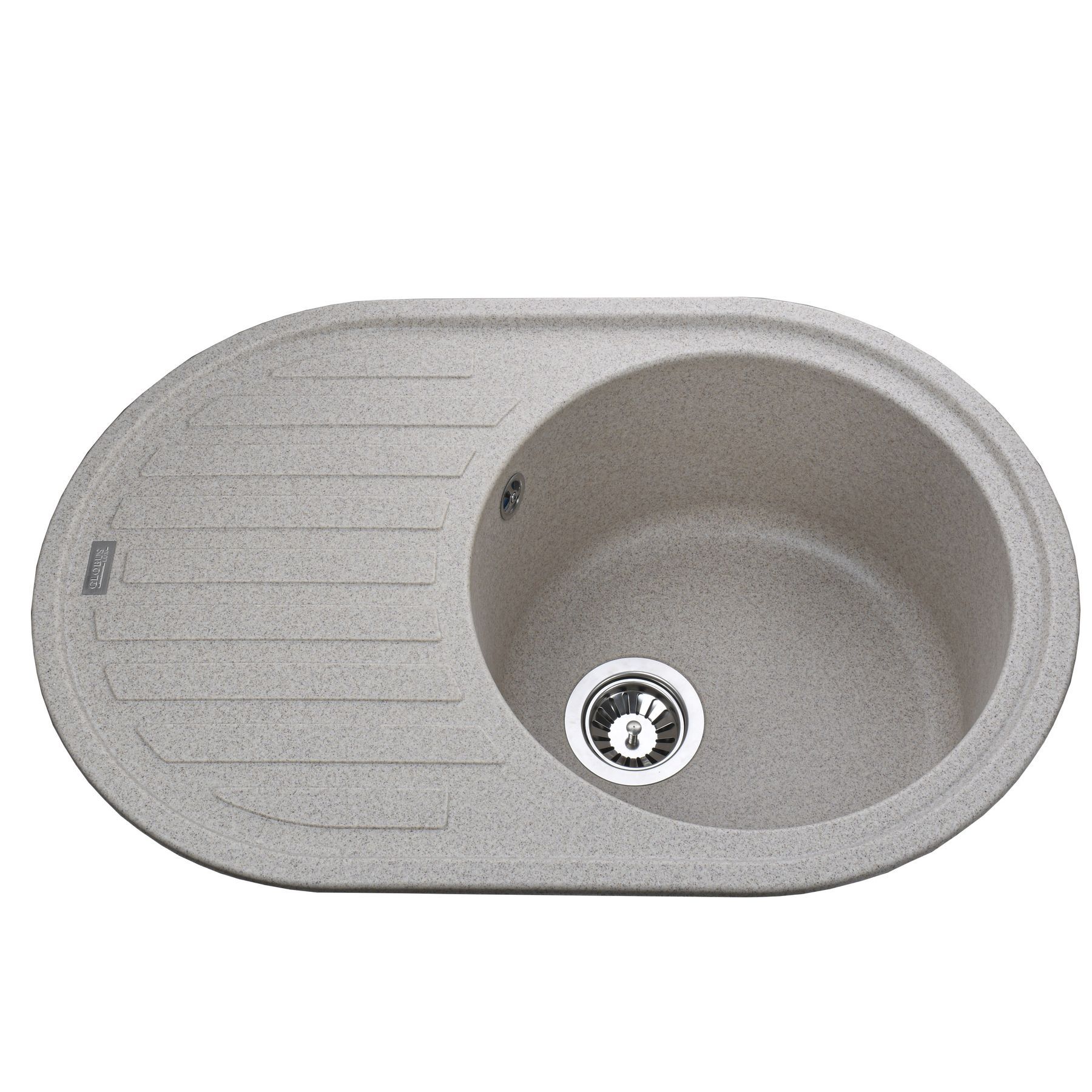 Гранітна мийка Globus Lux OHARA мигдаль 770х500мм-А0008 - Image 1