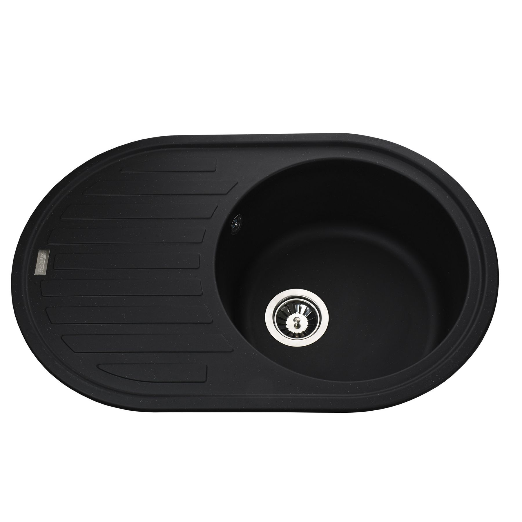 Гранітна мийка Globus Lux OHARA чорний 770х500мм-А0002 - Image 1