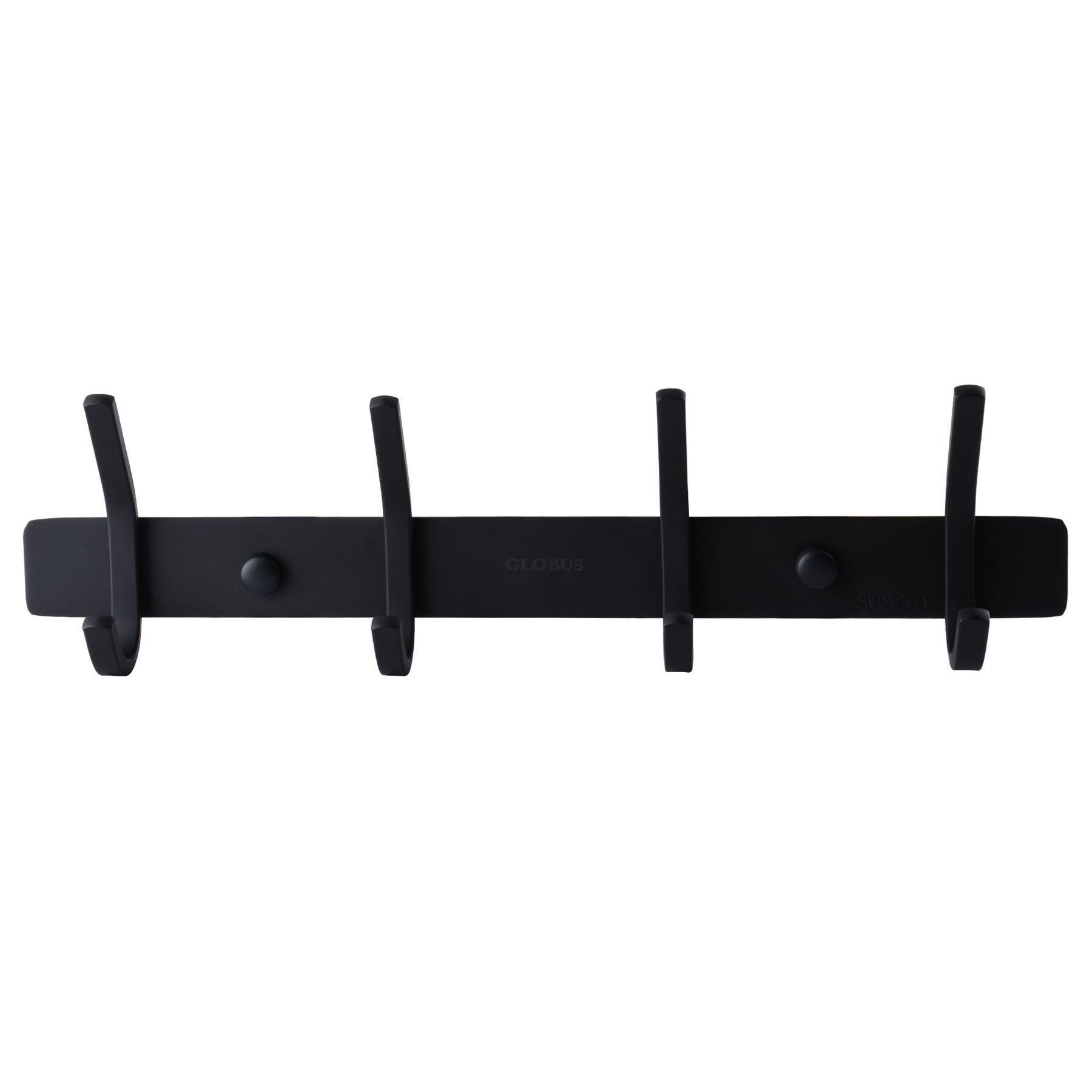 Планка з  гачками Globus Lux BQ9435-4 чорна матова SUS304 - Image 1