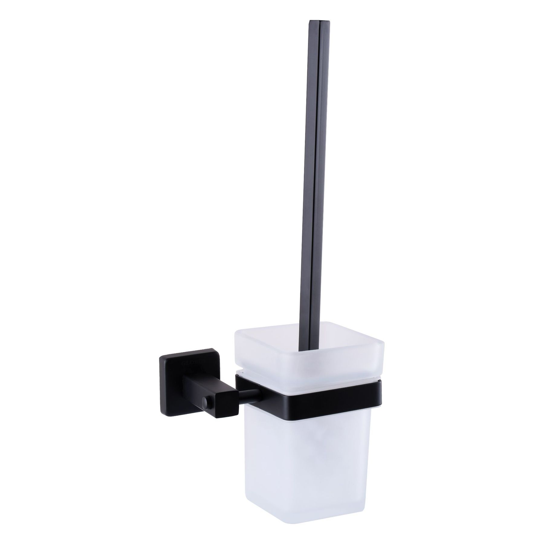 Йоржик настінний Globus Lux BQ9429A без кришки чорний матовий SUS304 - Image 1