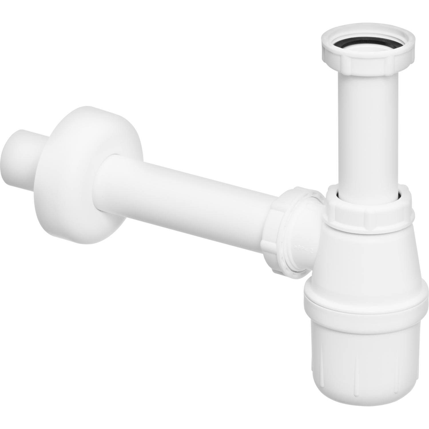 Сифон для раковини  VIEGA 1 1/4″х1 1/4″  пластик білий бутил. б/г 108694 - Image 1