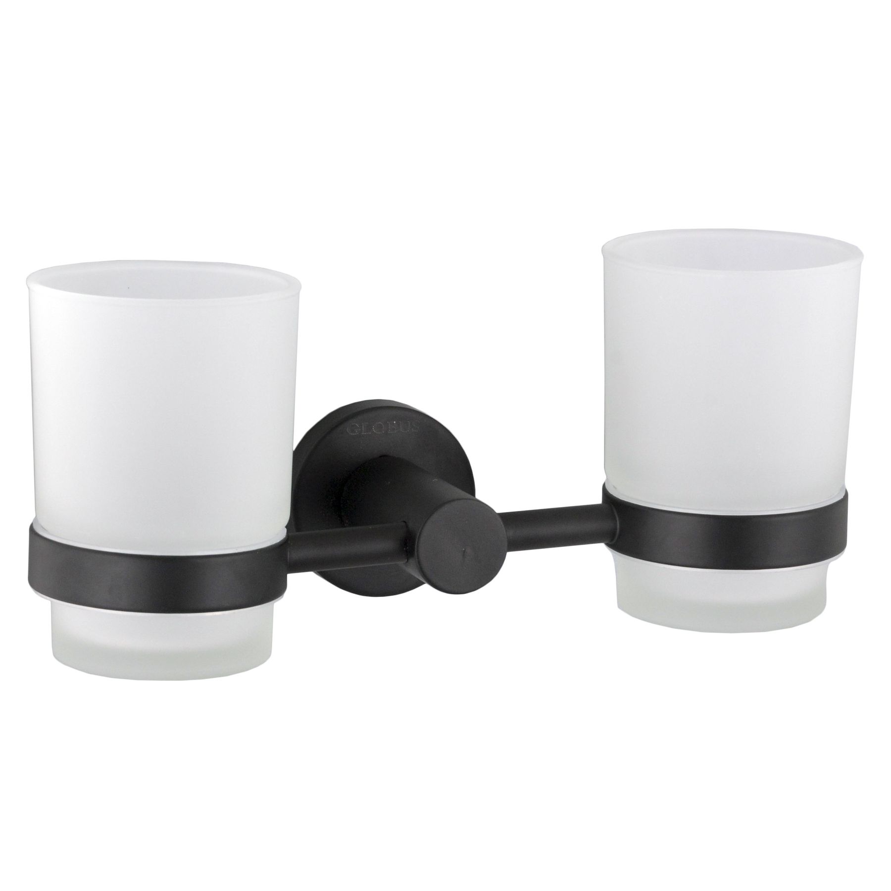 Стакан подвійний Globus Lux BS8428 чорний матовий SUS304 - Image 1