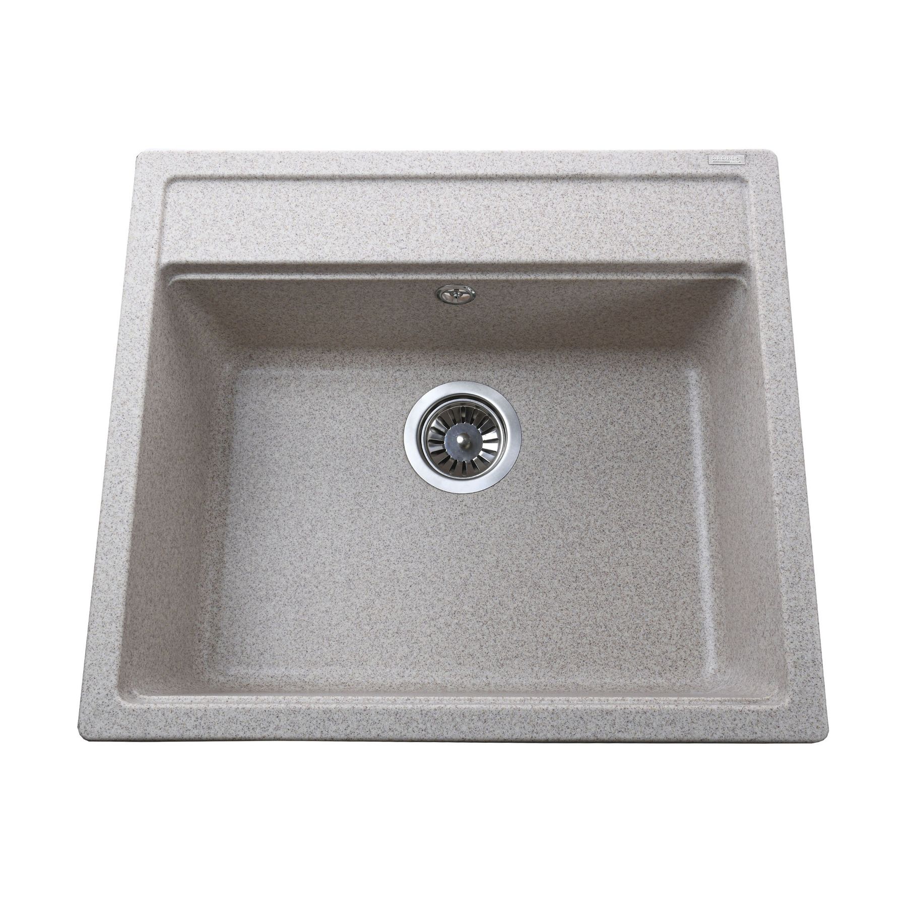 Гранітна мийка Globus Lux VOLTA  мигдаль 570х510мм-А0008 - Image 1