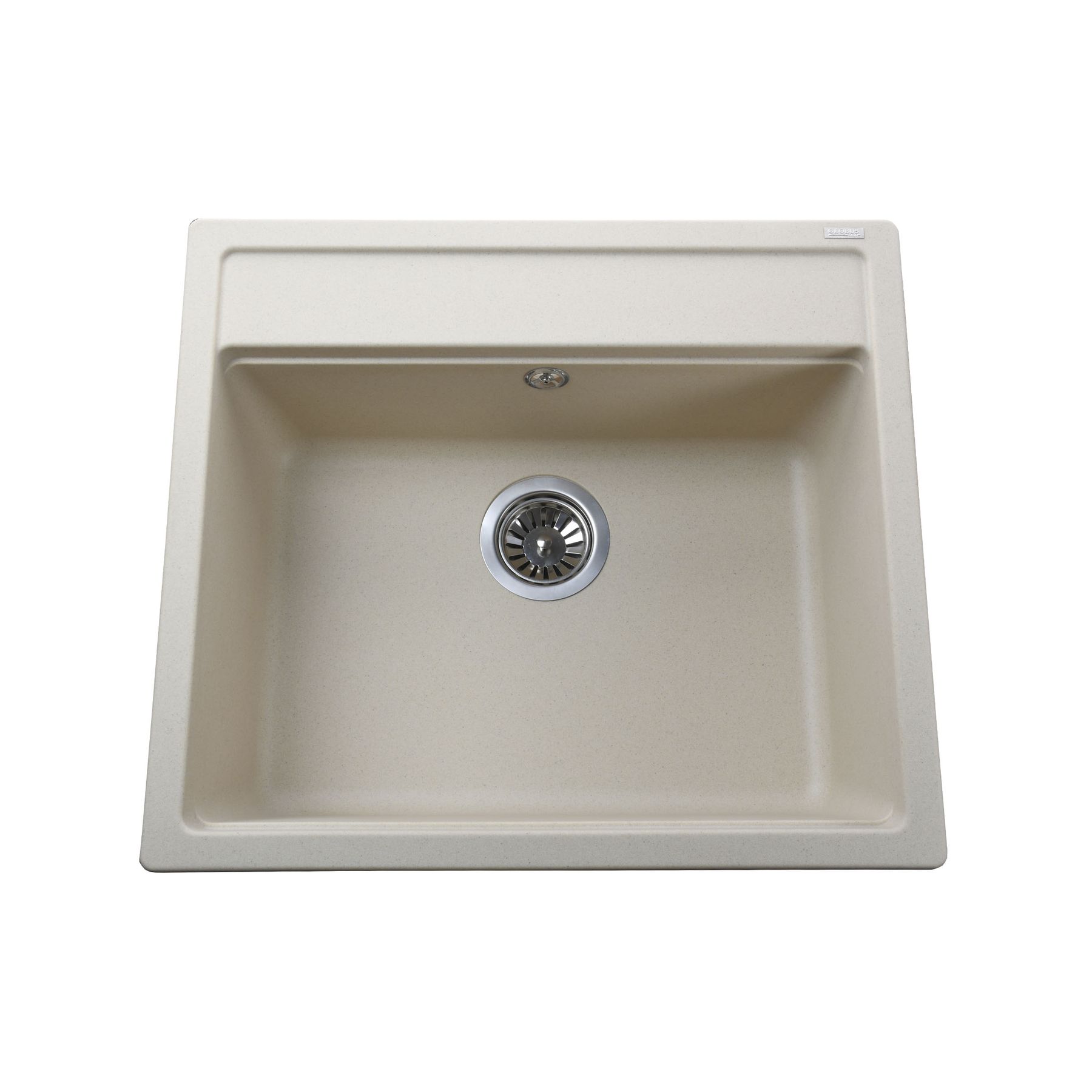 Гранітна мийка Globus Lux VOLTA слонова кiстка 570х510мм - Image 1