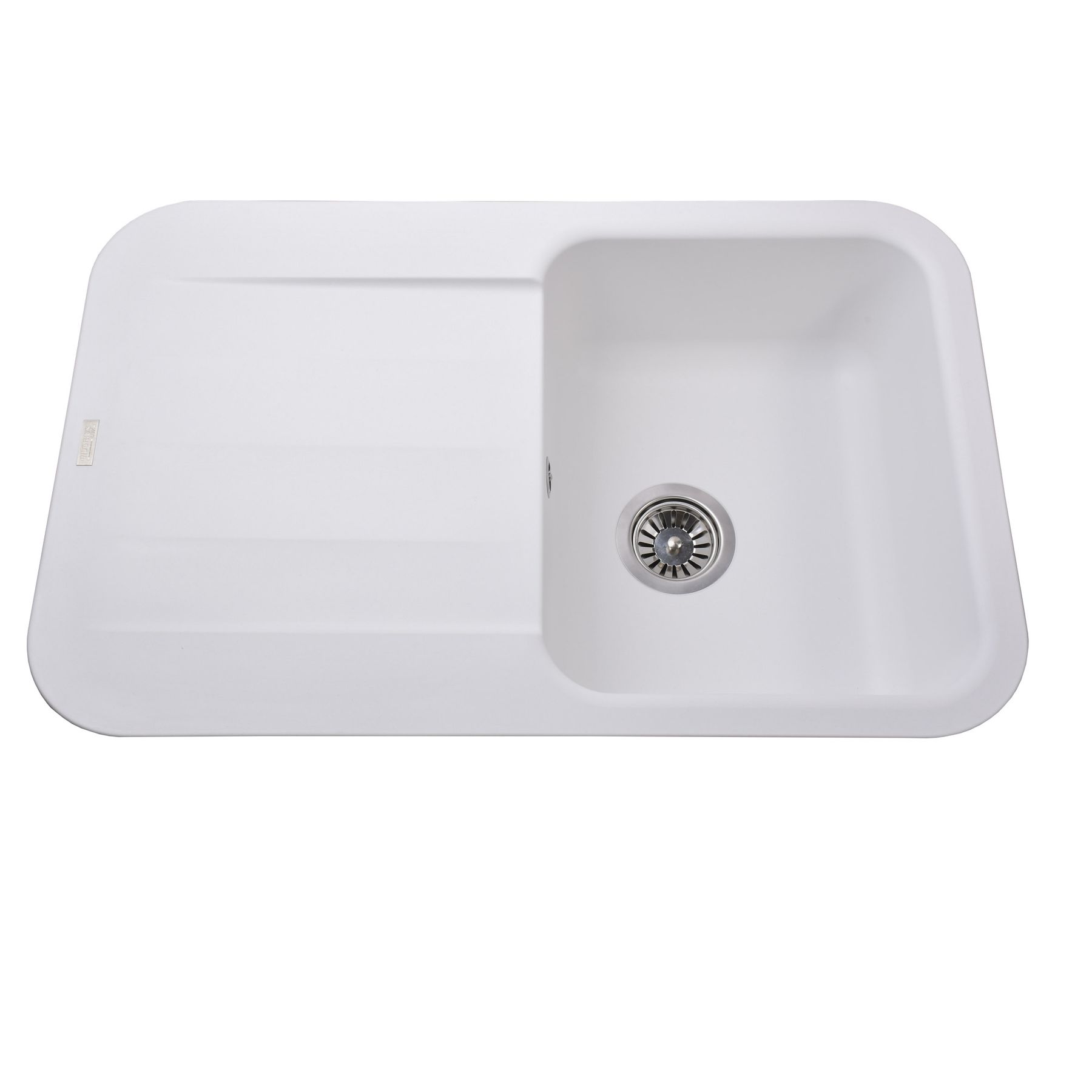 Гранітна мийка Globus Lux OBER білий 780х500мм-А0007 - Image 1