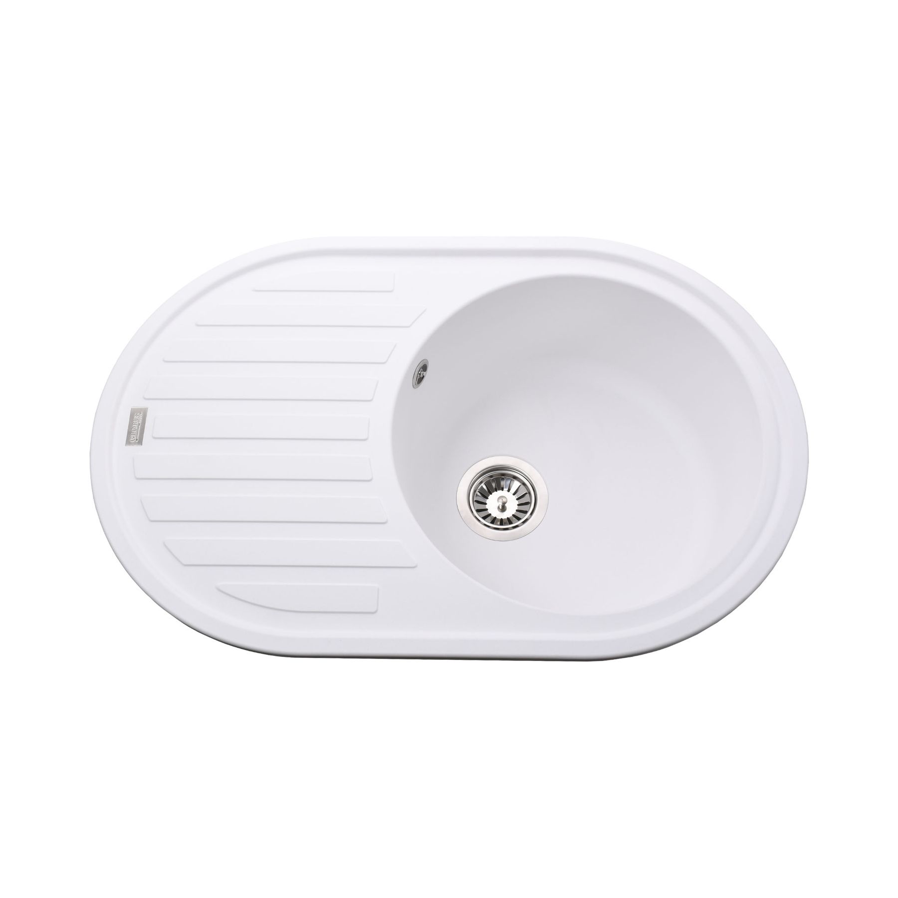 Гранітна мийка Globus Lux OHARA білий 770х500мм-А0007 - Image 1