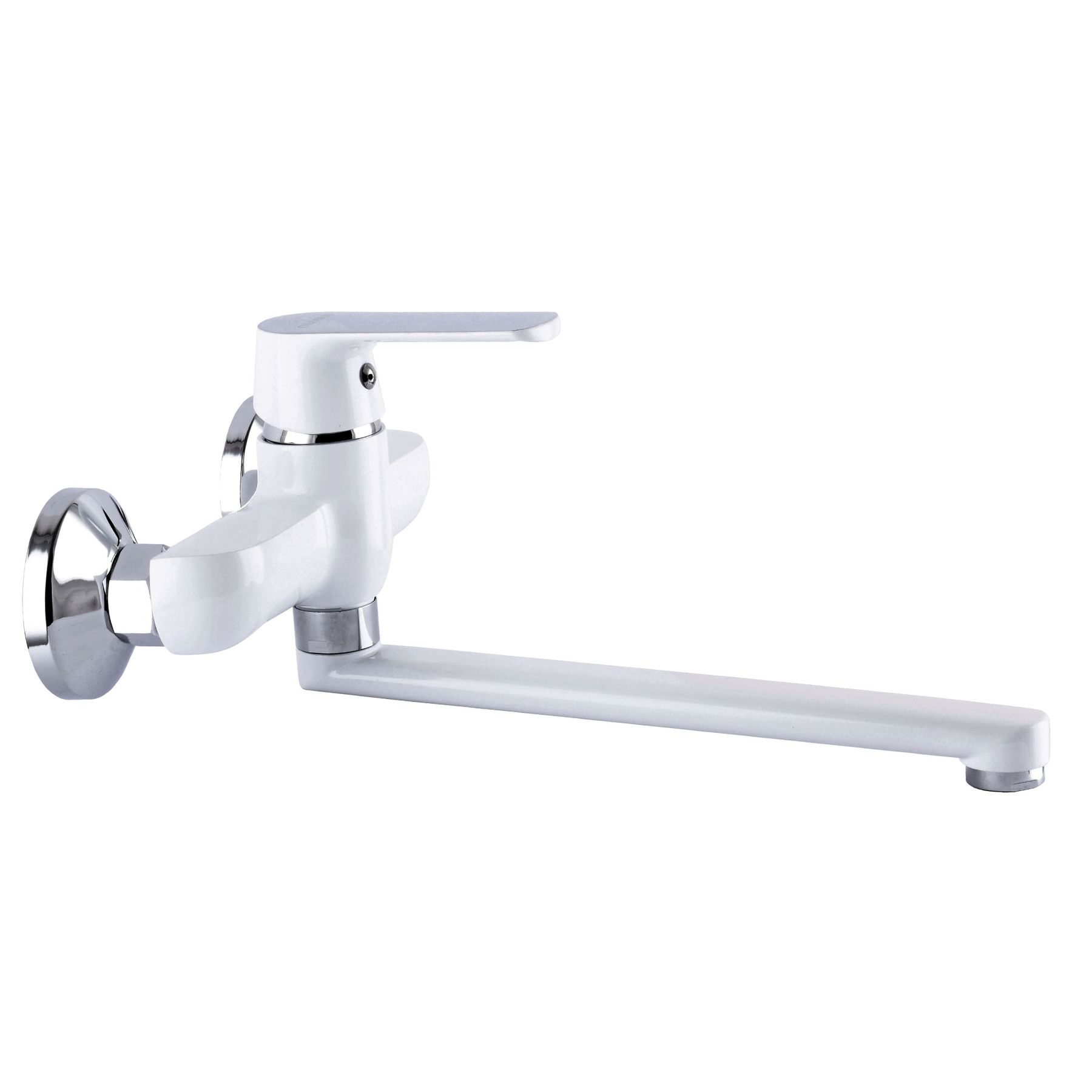 Змішувач для кухні зі стіни Globus Lux Laguna GLA-0104-7-WHITE - Image 1