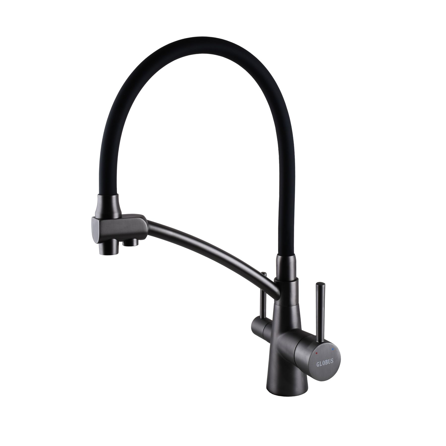 Змішувач для кухні під осмос Globus Lux LAZER GLLR-0700-11-GRAPHITE - Image 1
