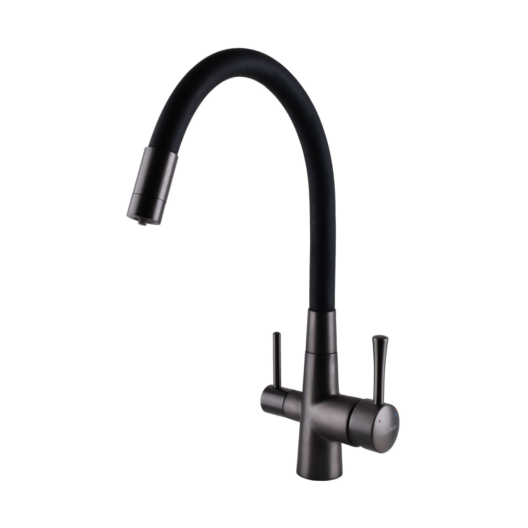 Змішувач для кухні під осмос Globus Lux LAZER GLLR-0903-11-GRAPHITE - Image 1
