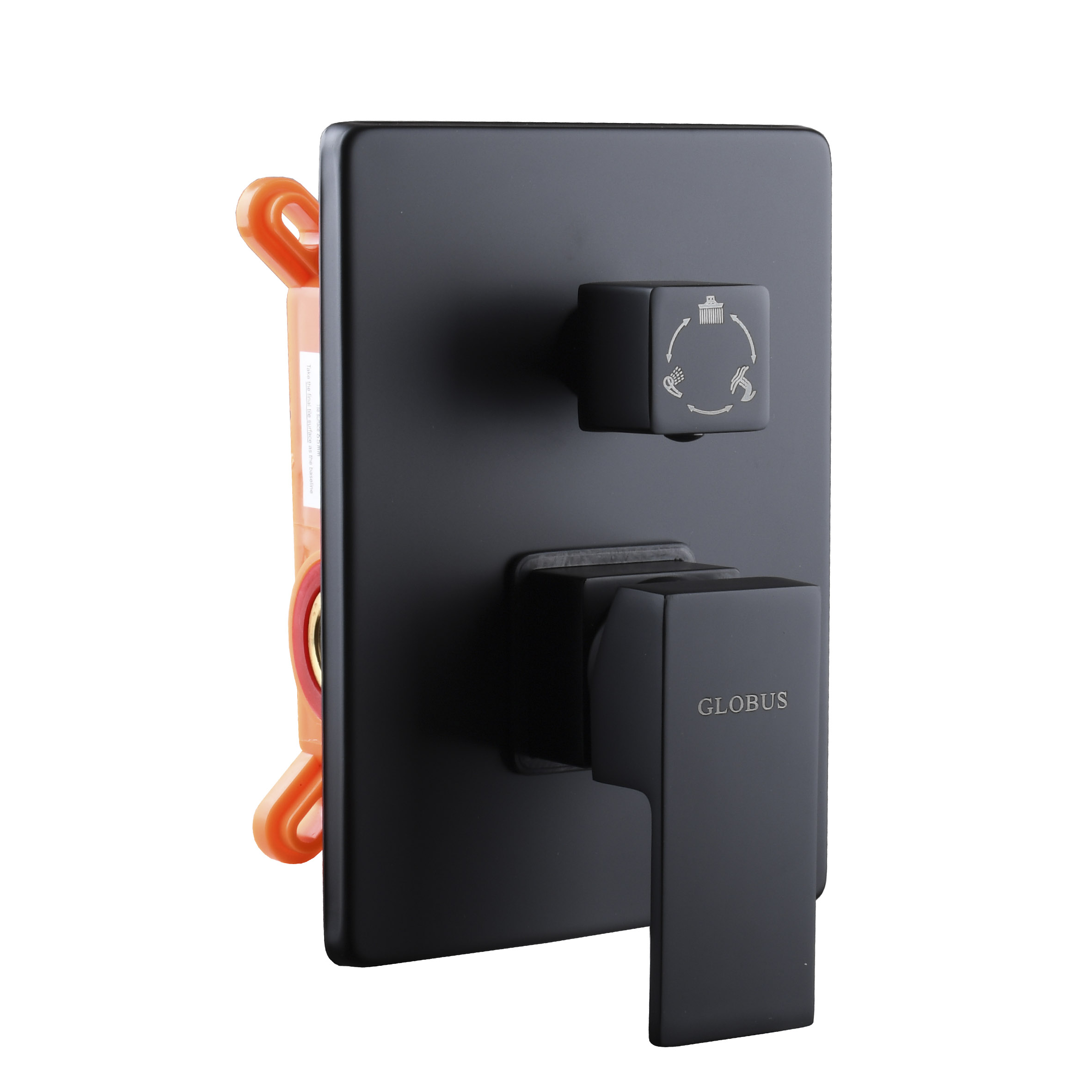 Змішувач для душу Globus Lux SMART GSM-305-BB вбудований, на три споживача,без душ.набора,Чорний - Image 1