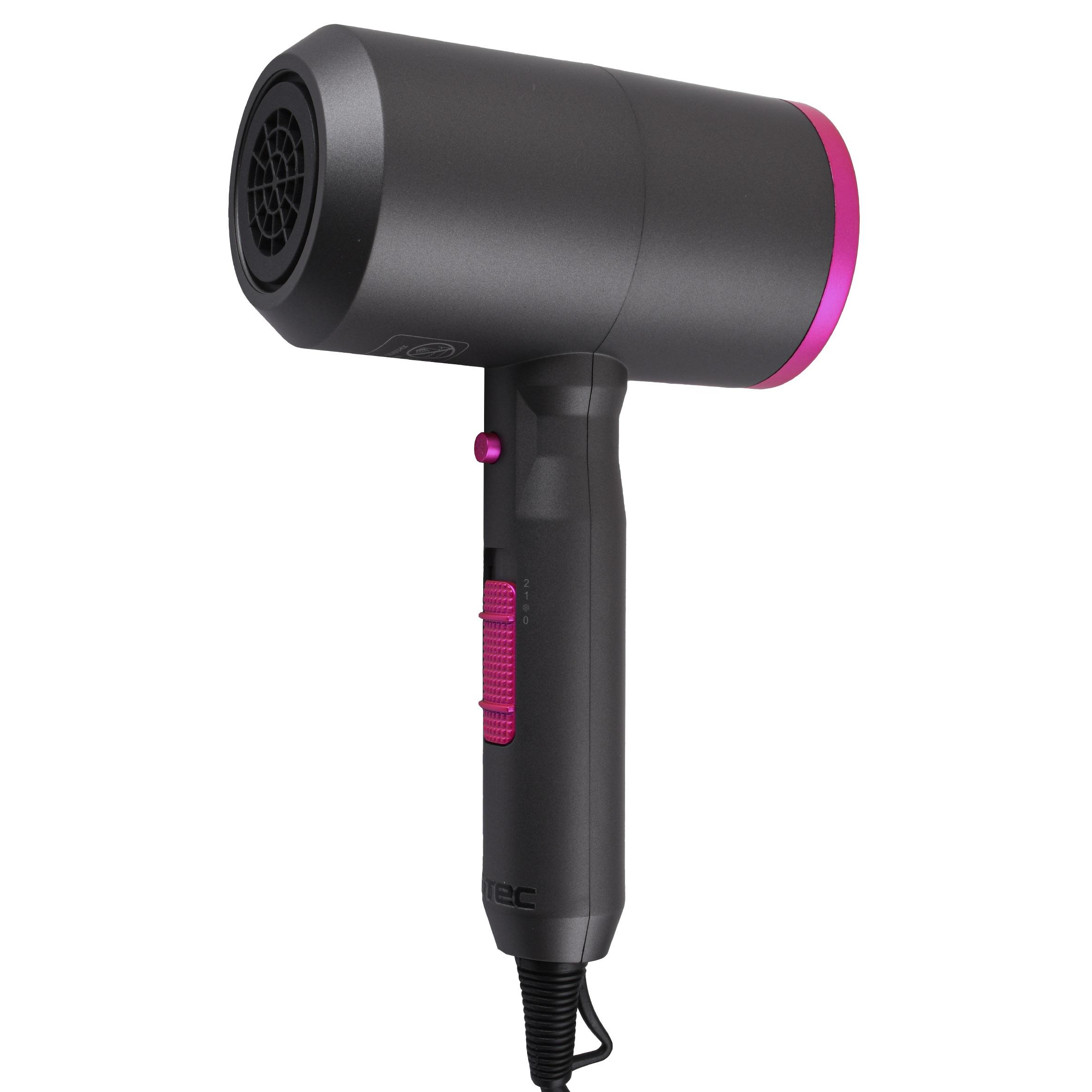 Фен HOTEC 12.403 для волосся  готельний , корпус Графіт ABS (220В , 1600-1800Вт) - Image 1