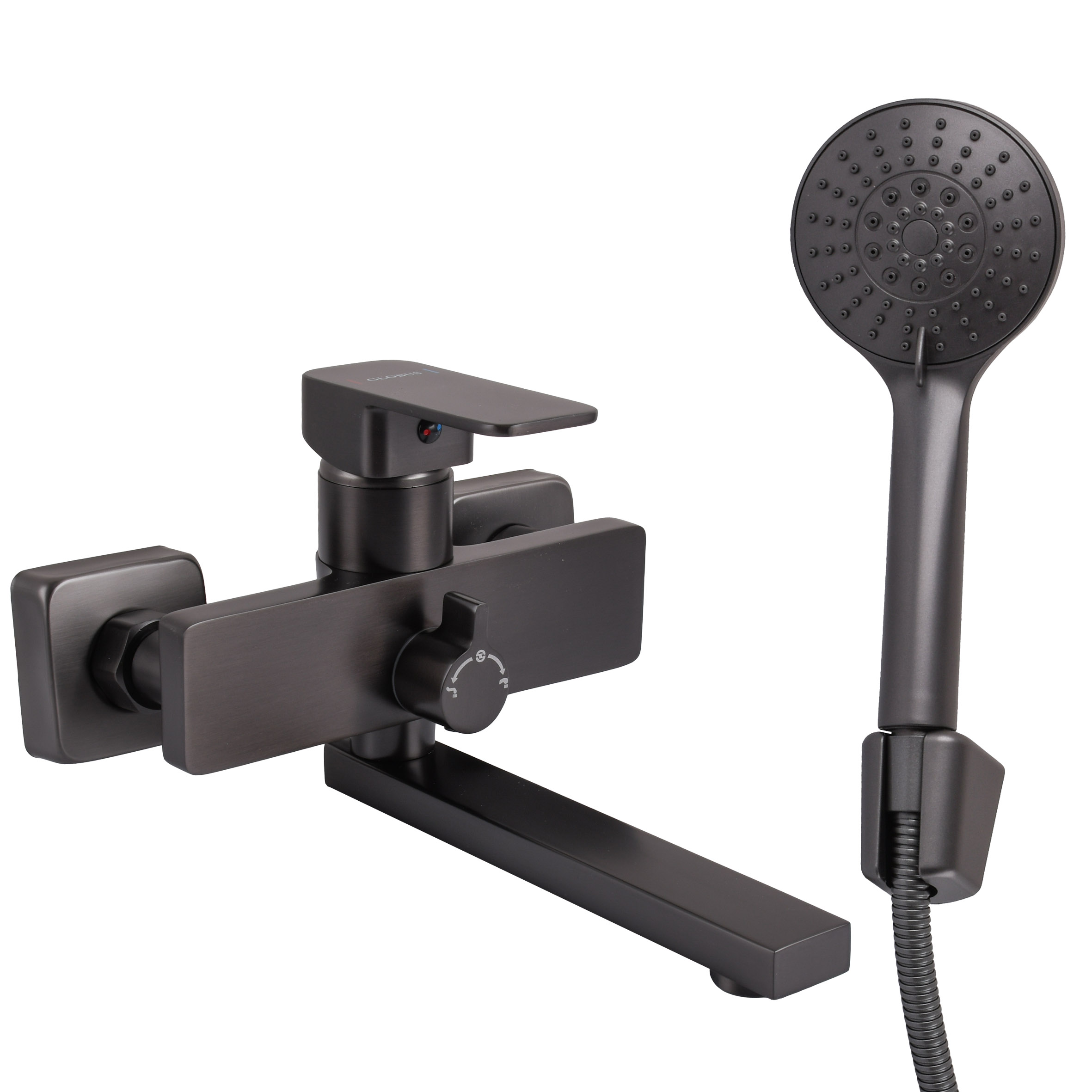 Змішувач для ванної Globus Lux Milano GLM-0102N-11-GRAPHITE - Image 1