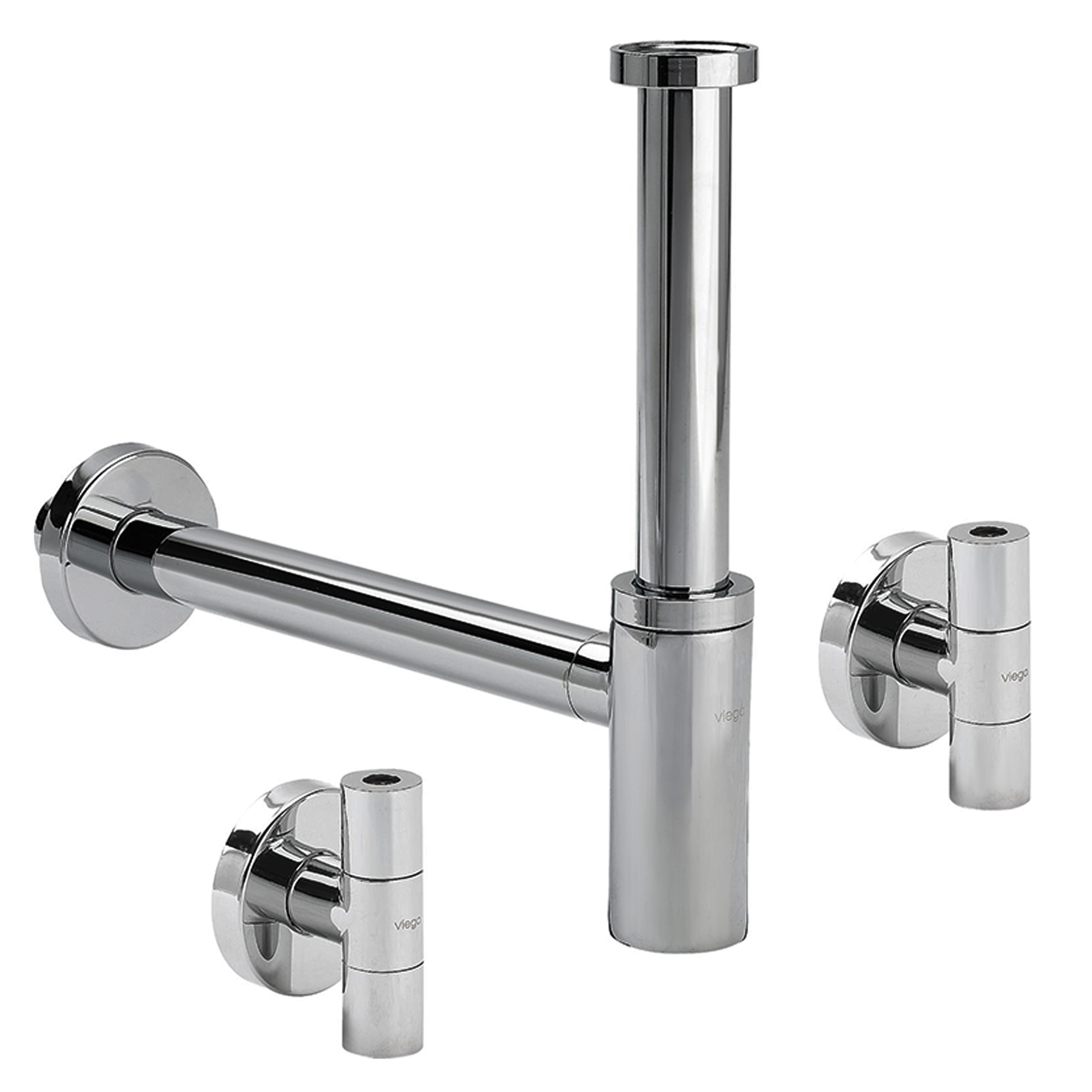 Сифон в комплектi Eleganta Set VIEGA 1 1/4″ метал. хром 492489 (57884) - Image 1