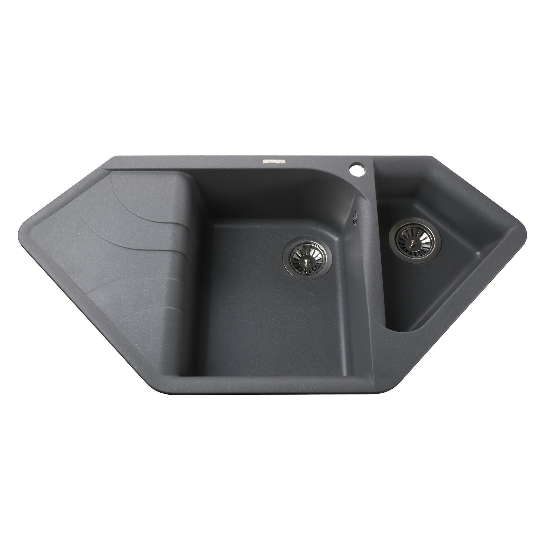 Гранітна мийка Globus Lux  GARDA сірий металік 1000х500мм-А0003 - Image 1
