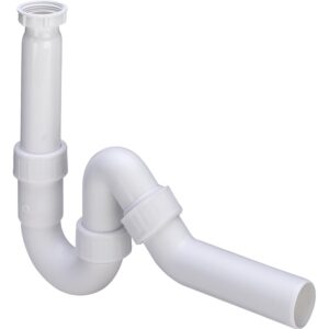 Сифон для раковини VIEGA 1 1/2″х50 без патр. 45° пластик білий трубний б/г 102821