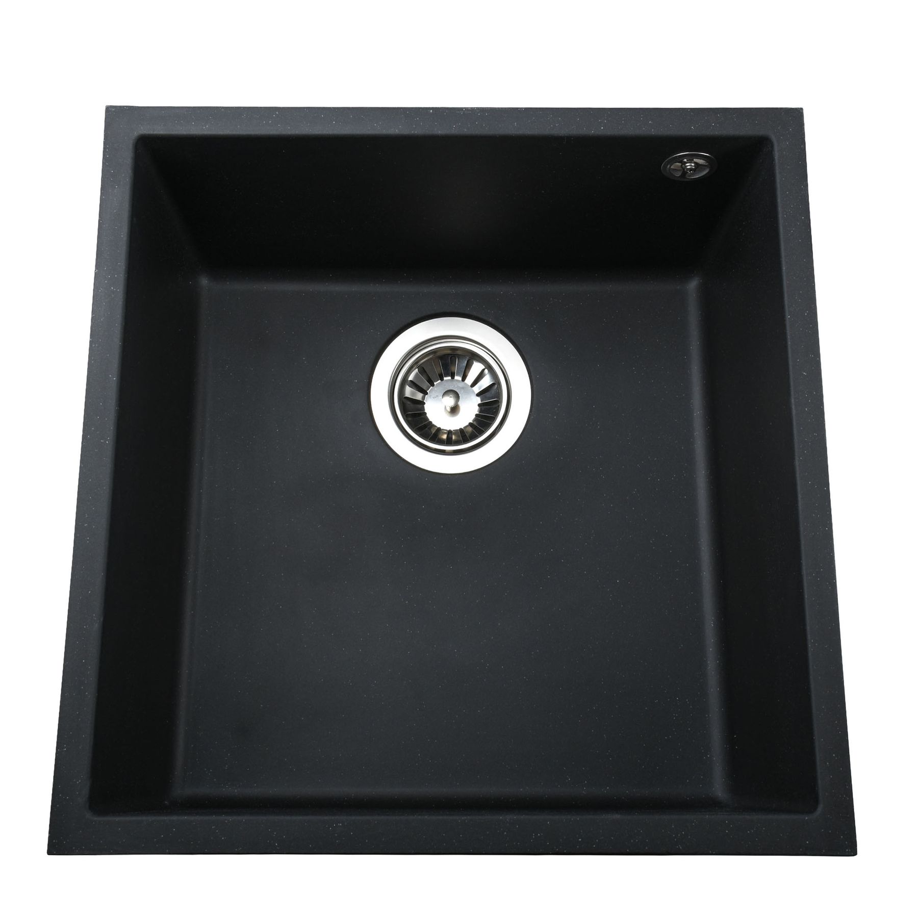 Гранітна мийка Globus Lux AMMER пiдстiльна, чорний 440 х 440 мм - А0002 - Image 1