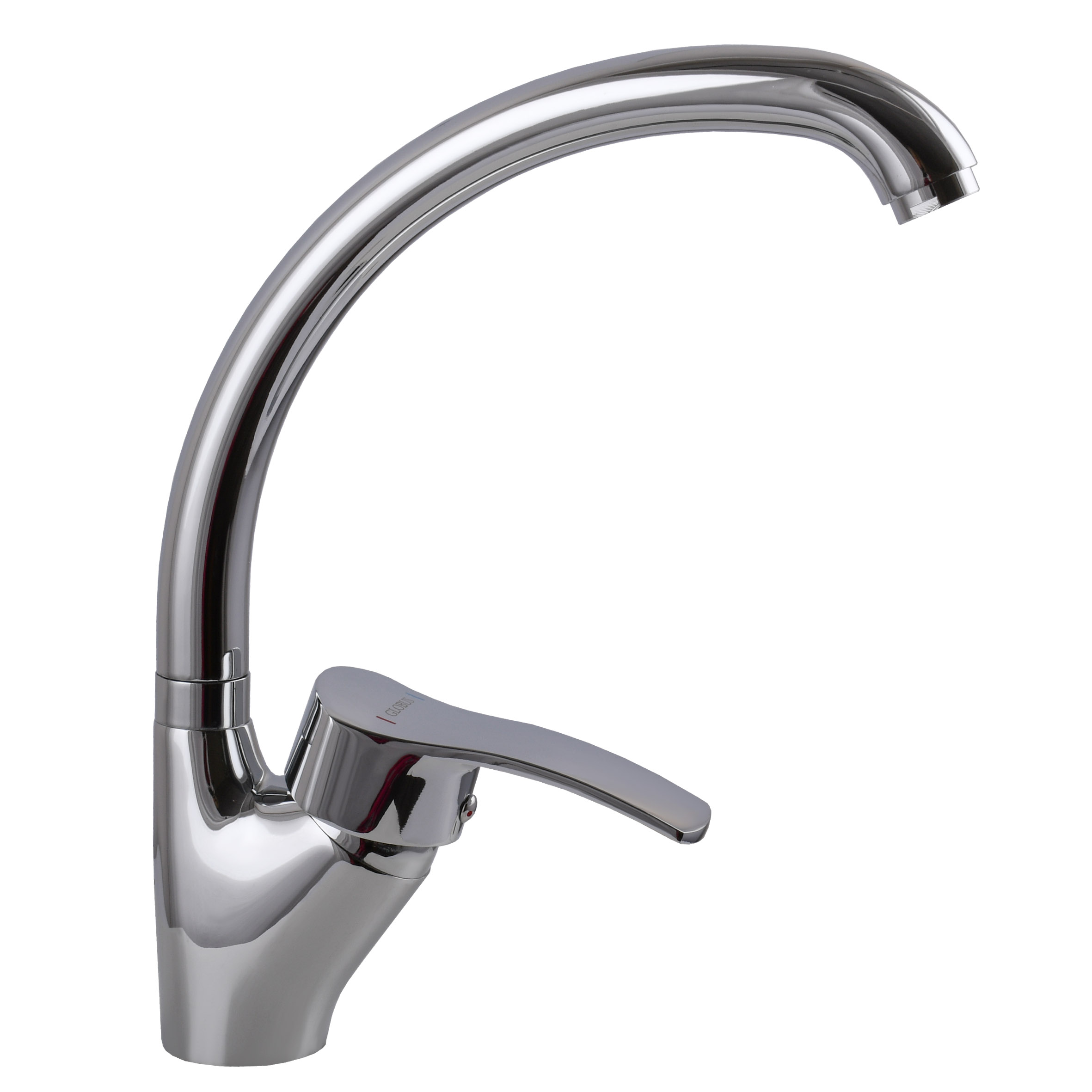 Змішувач для кухні Globus Lux QUEENSLAND GLQU-0203S-BIG боковий на ГАЙЦІ-(картридж Sedal) - Image 1