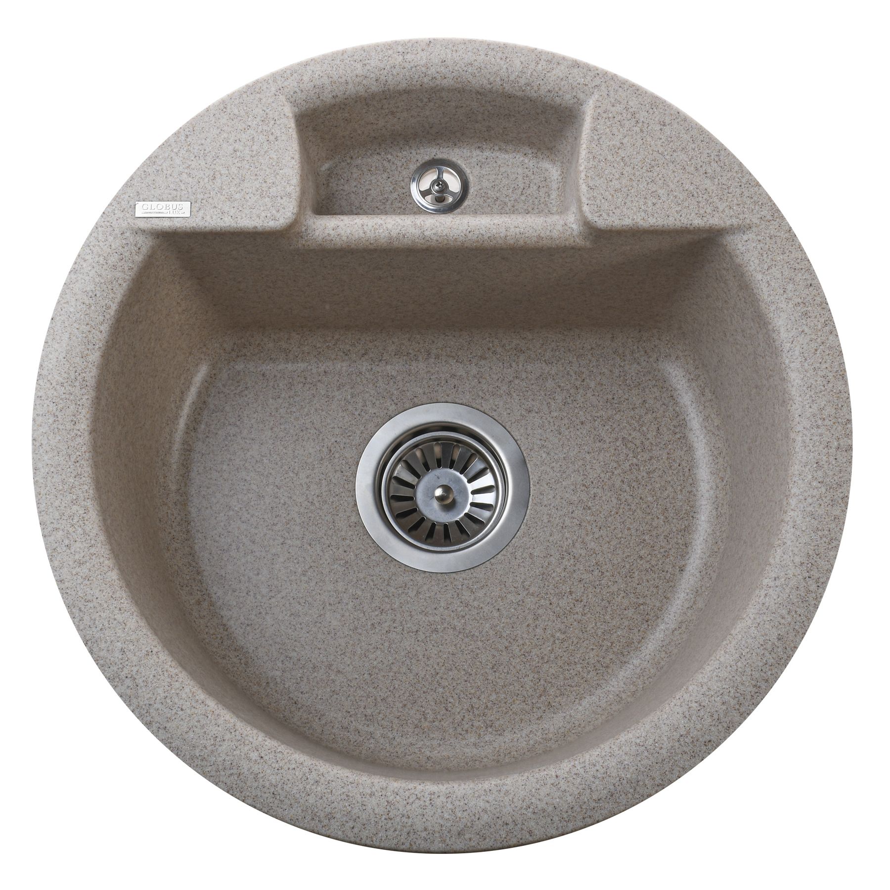 Гранітна мийка Globus Lux GURON мигдаль 480мм-А0008 - Image 1