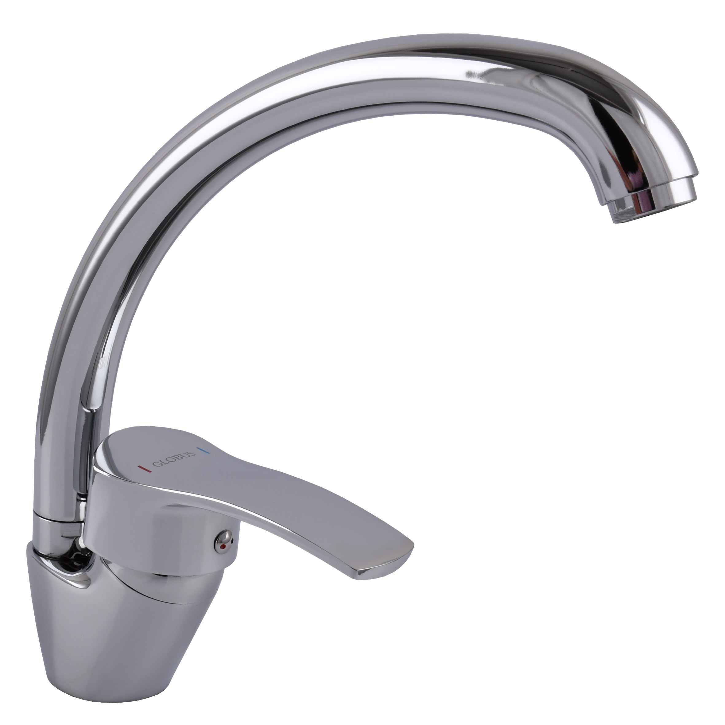 Змішувач для кухні Globus Lux QUEENSLAND GLQU-0203S латунь на гайці(картридж Sedal) - Image 1