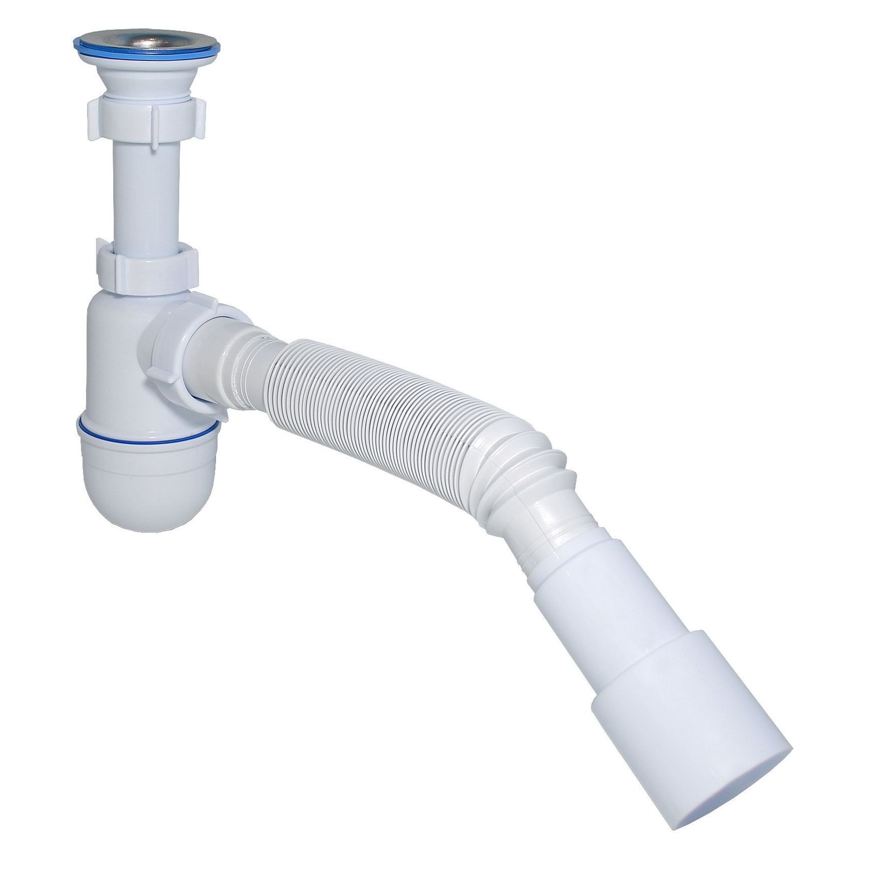 Сифон Waterstal А-3202  під умивальник з гофрою 1 1/4″  40/50 - Image 1