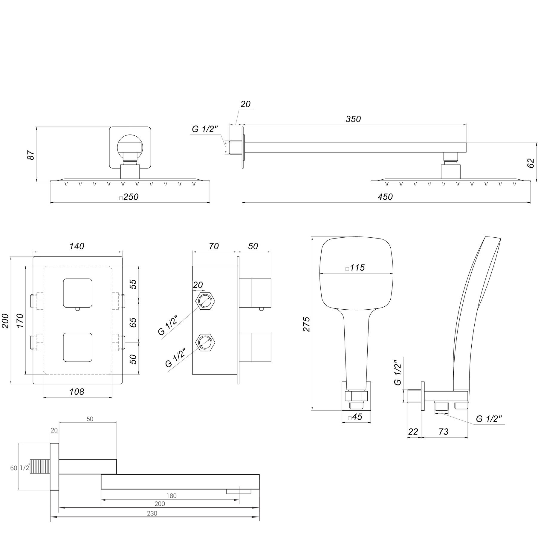Душова система Globus Lux SMART GLM-505N-BB-TT - Image 2