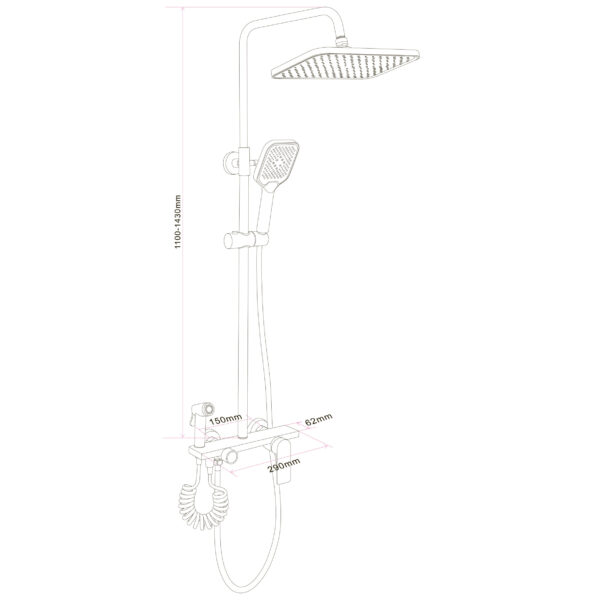 Душова система Globus Lux TURIN  GLTU-0550