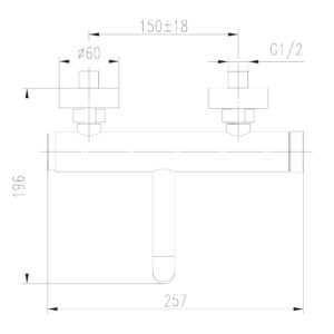 Змішувач для ванни TOPAZ LOFT TLF 32101-H75-C - Image 3