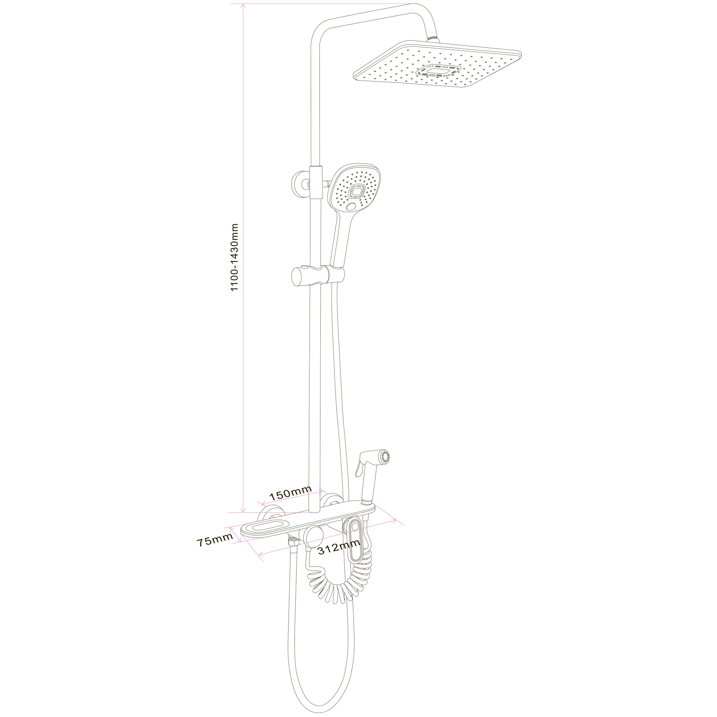 Душова система Globus Lux BETTA  GLBE-2002 - Image 3