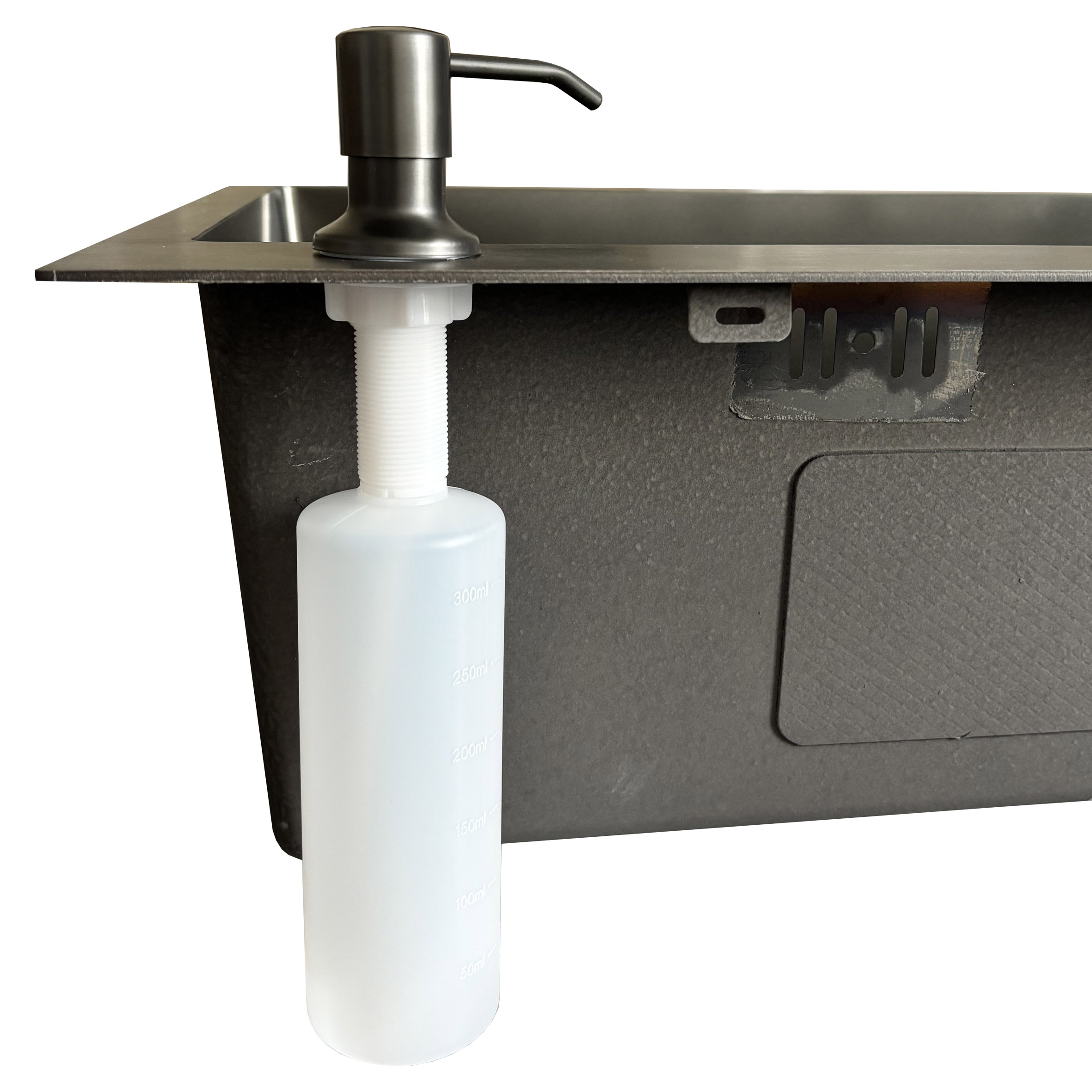 Мийка кухонна 3mm 680х450 Графіт 6845HG Mira - Image 3