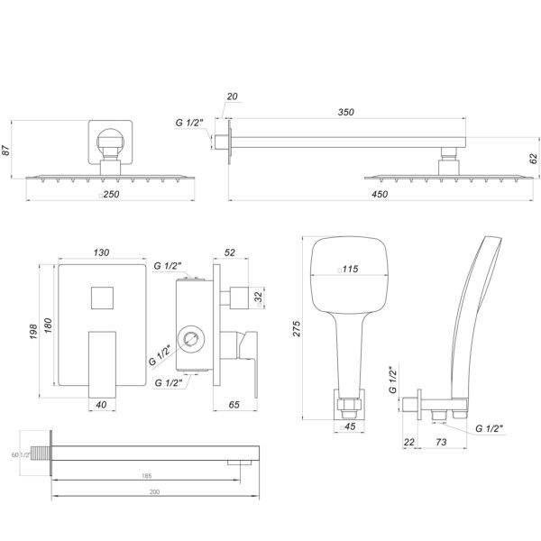 Душова система Globus Lux SMART GLM-305L