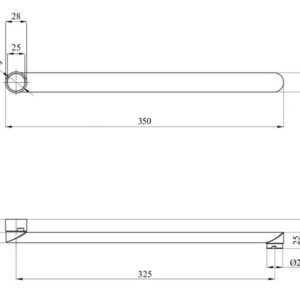 Вилив змішувача Globus Lux M72 35F - Image 2