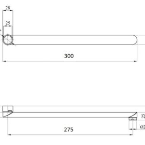 Вилив змішувача Globus Lux M72 30F - Image 2