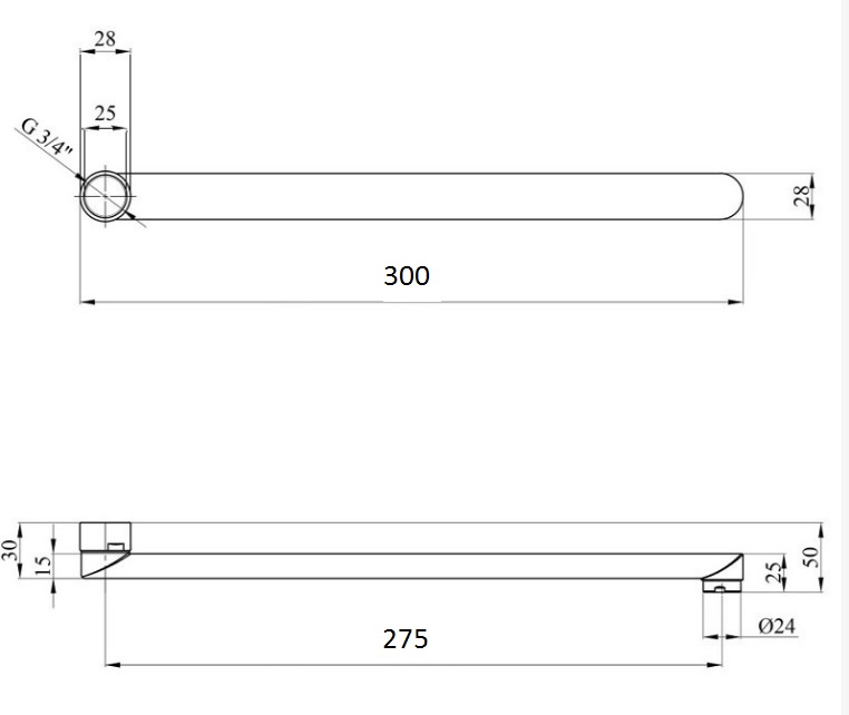 Вилив змішувача Globus Lux M72 30F - Image 2