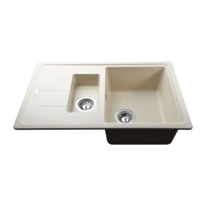 Гранітна мийка Globus Lux IZEO слонова кiстка 780х500мм - Image 2