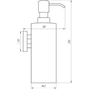 Дозатор рідкого мила Globus Lux SQ 9432 SUS304 - Image 2