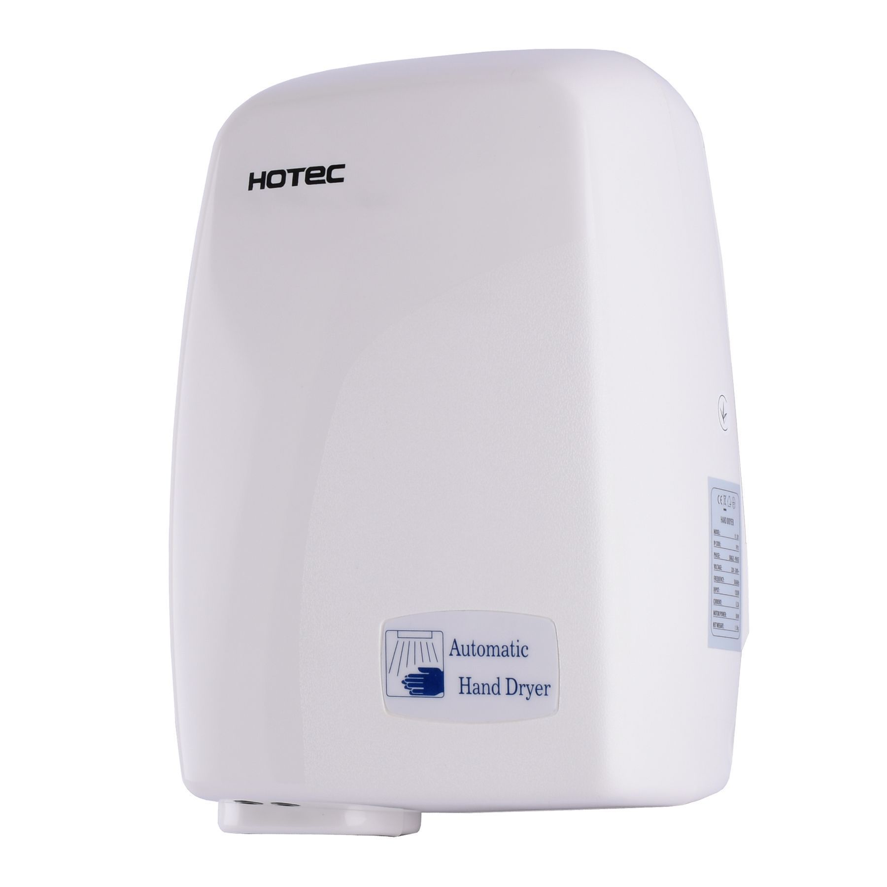 Сушарка для рук HOTEC 11.301 ABS White - Image 2