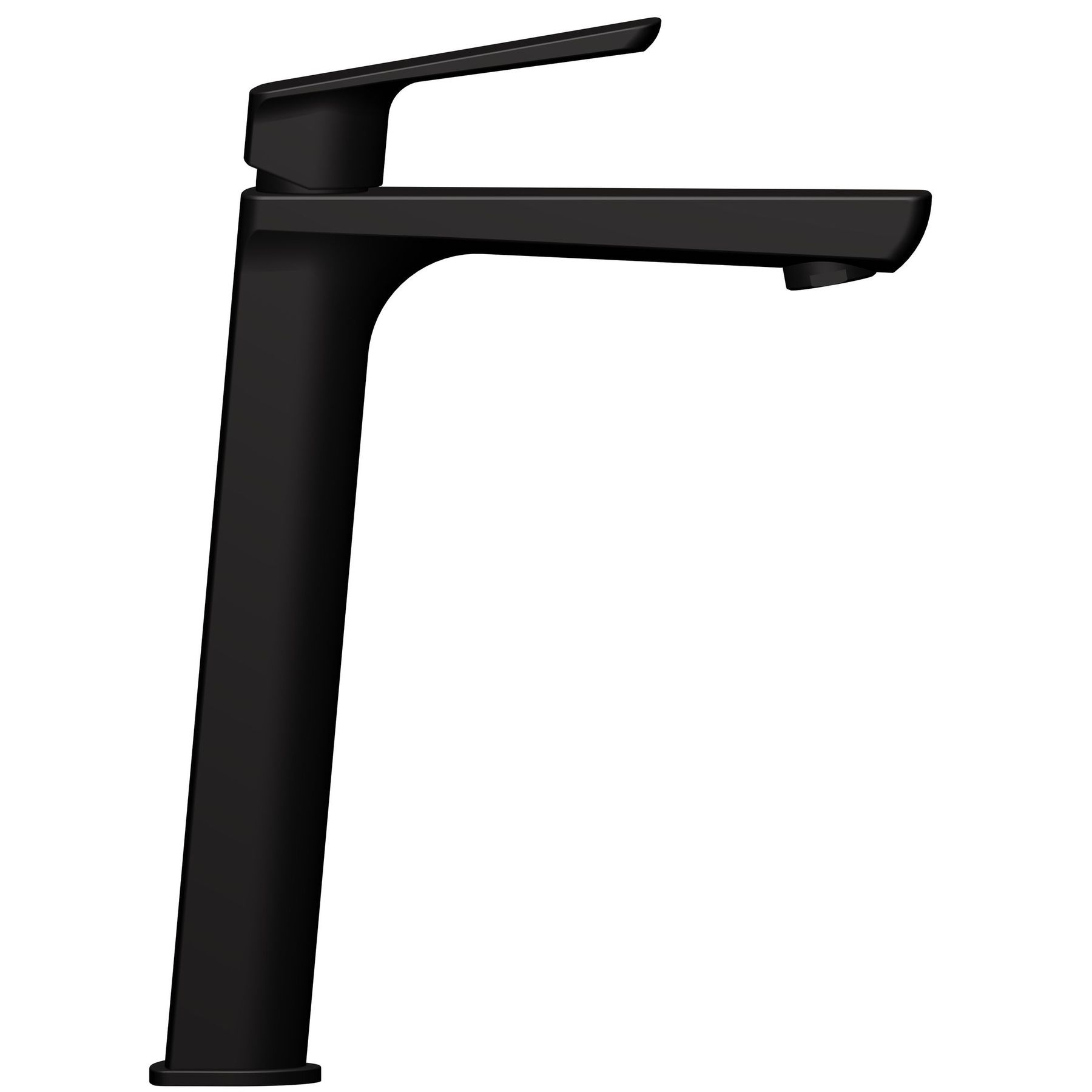 Змішувач для умивальника TOPAZ LEXI TL 21203-H57-BL високий,Чорний мат.,шланги TAQ-M1055,D25 - Image 2