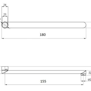 Вилив змішувача Globus Lux M72 18F - Image 2