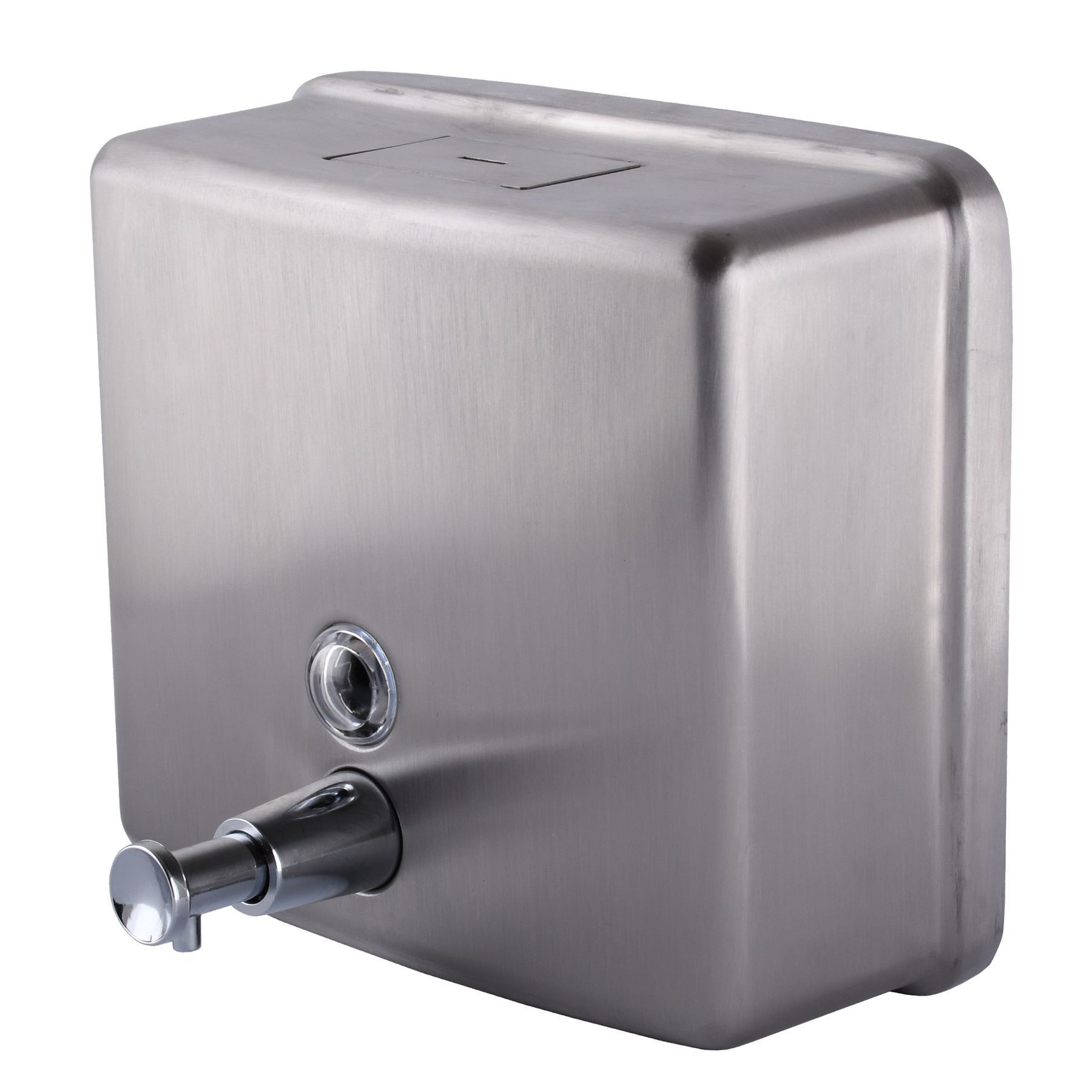 Дозатор рідкого мила HOTEC 13.115-1,2L горизонтальний 1200мл,(158*180*69мм)Stainless Steel SUS304 - Image 2