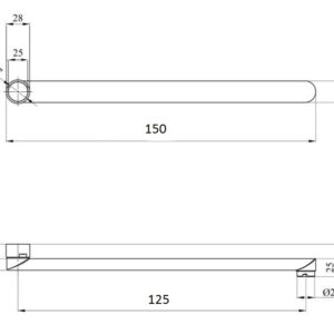 Вилив змішувача Globus Lux M72 15F - Image 2